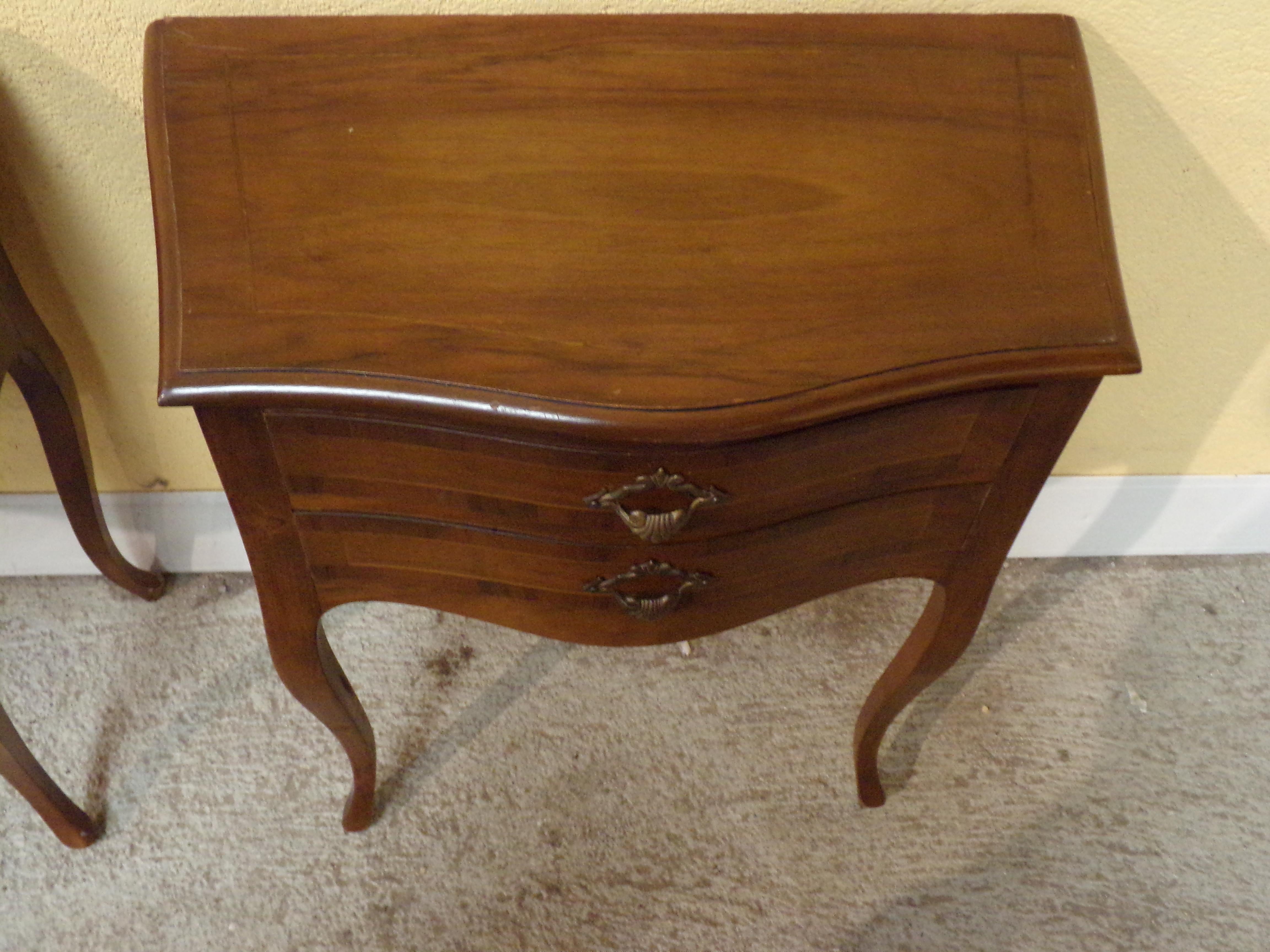 French Pair of Bedside Cabinets Louis XV Style For Sale