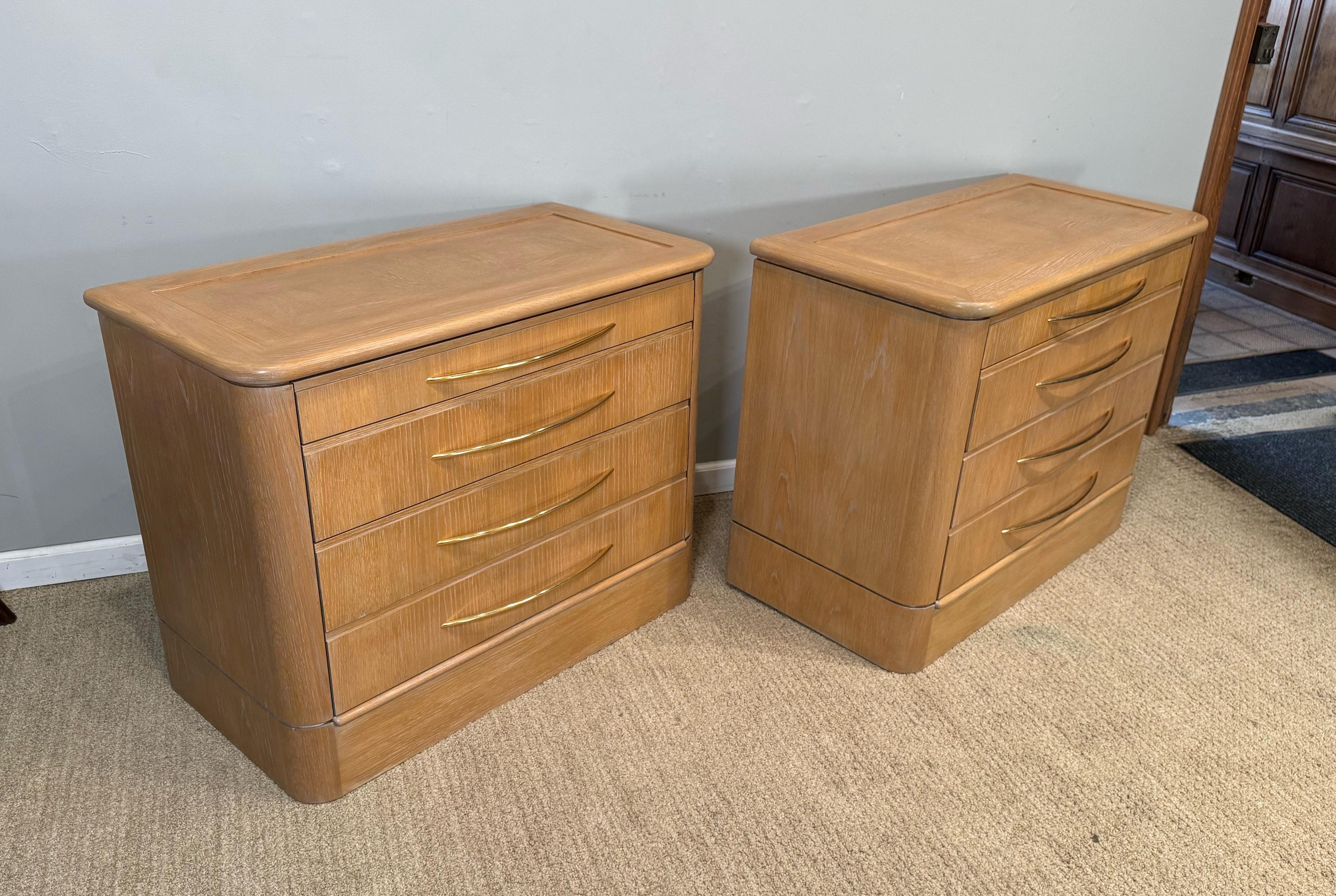 Modern A Pair of Bedside Chests  For Sale