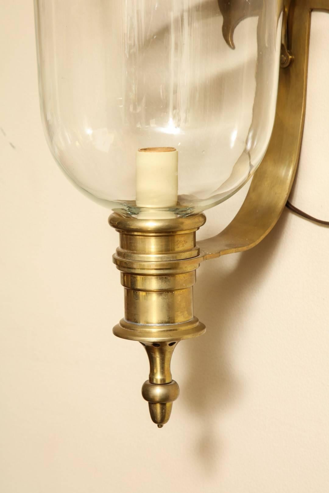bell jar wall sconce