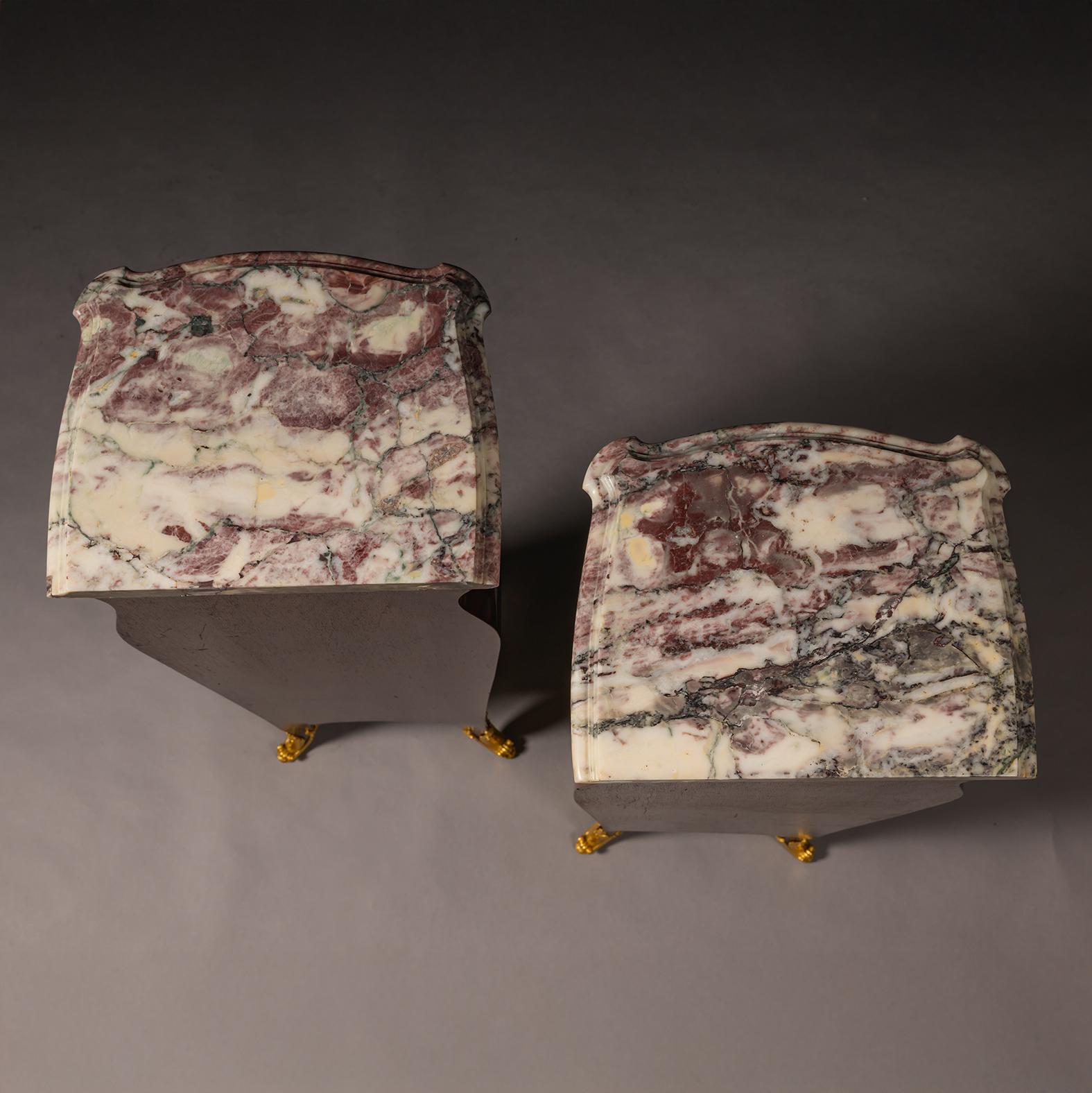 A Pair Of Belle Epoque Marquetry Pedestals, By François Linke, Paris For Sale 5