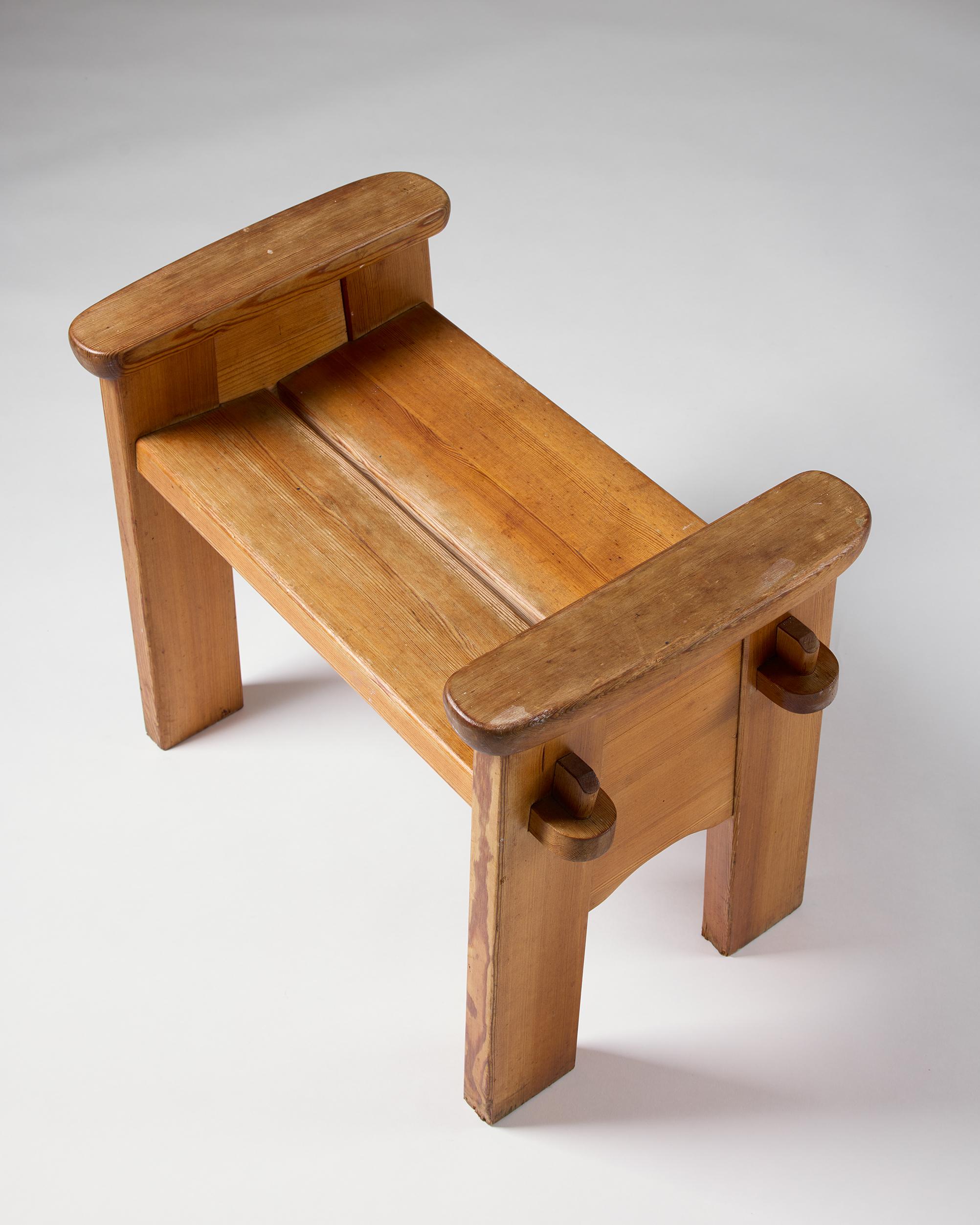 A pair of ‘Berga’ stools designed by David Rosén for Nordiska Kompaniet, Sweden For Sale 4