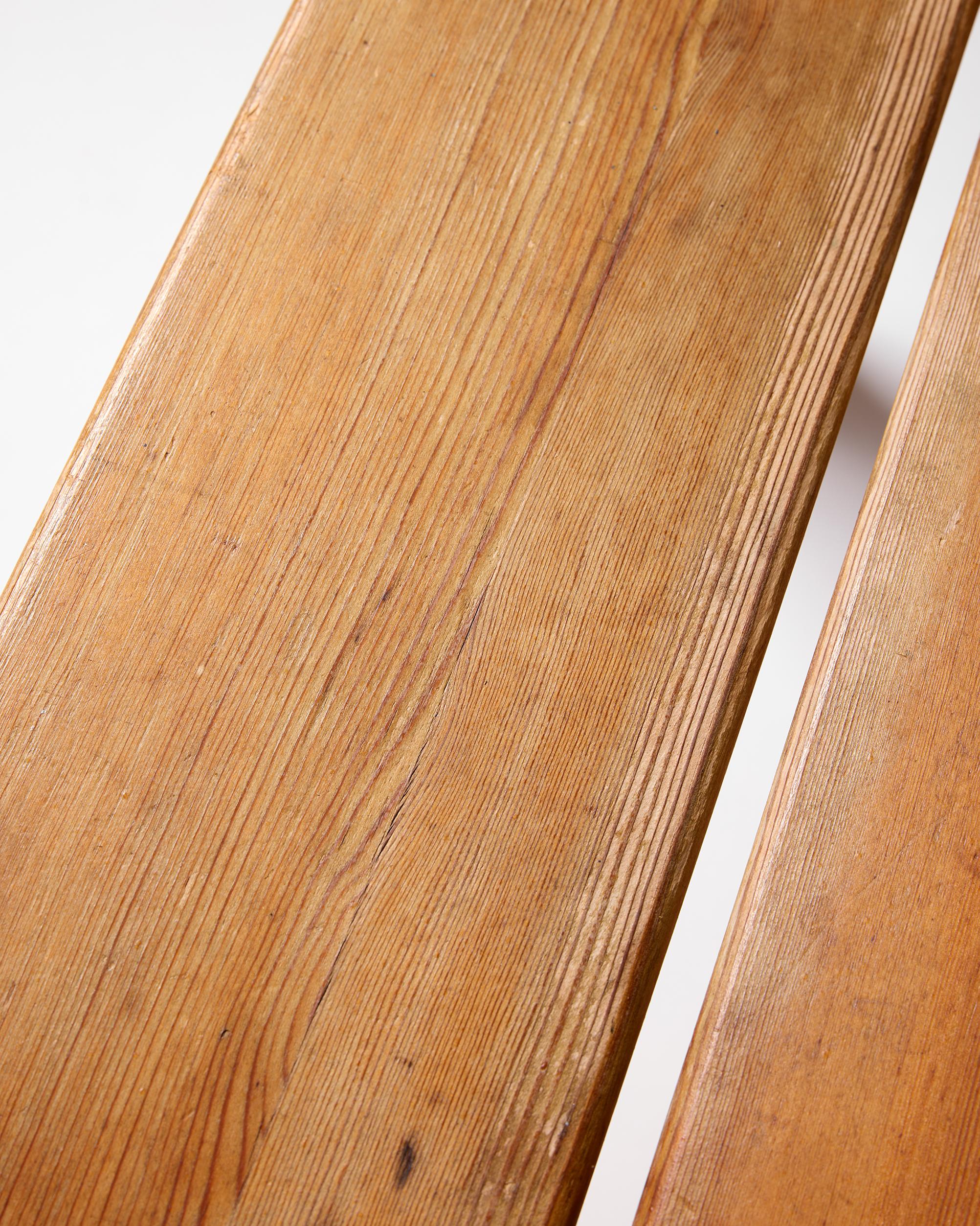 A pair of ‘Berga’ stools designed by David Rosén for Nordiska Kompaniet, Sweden For Sale 5