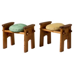 A pair of ‘Berga’ stools designed by David Rosén for Nordiska Kompaniet, Sweden