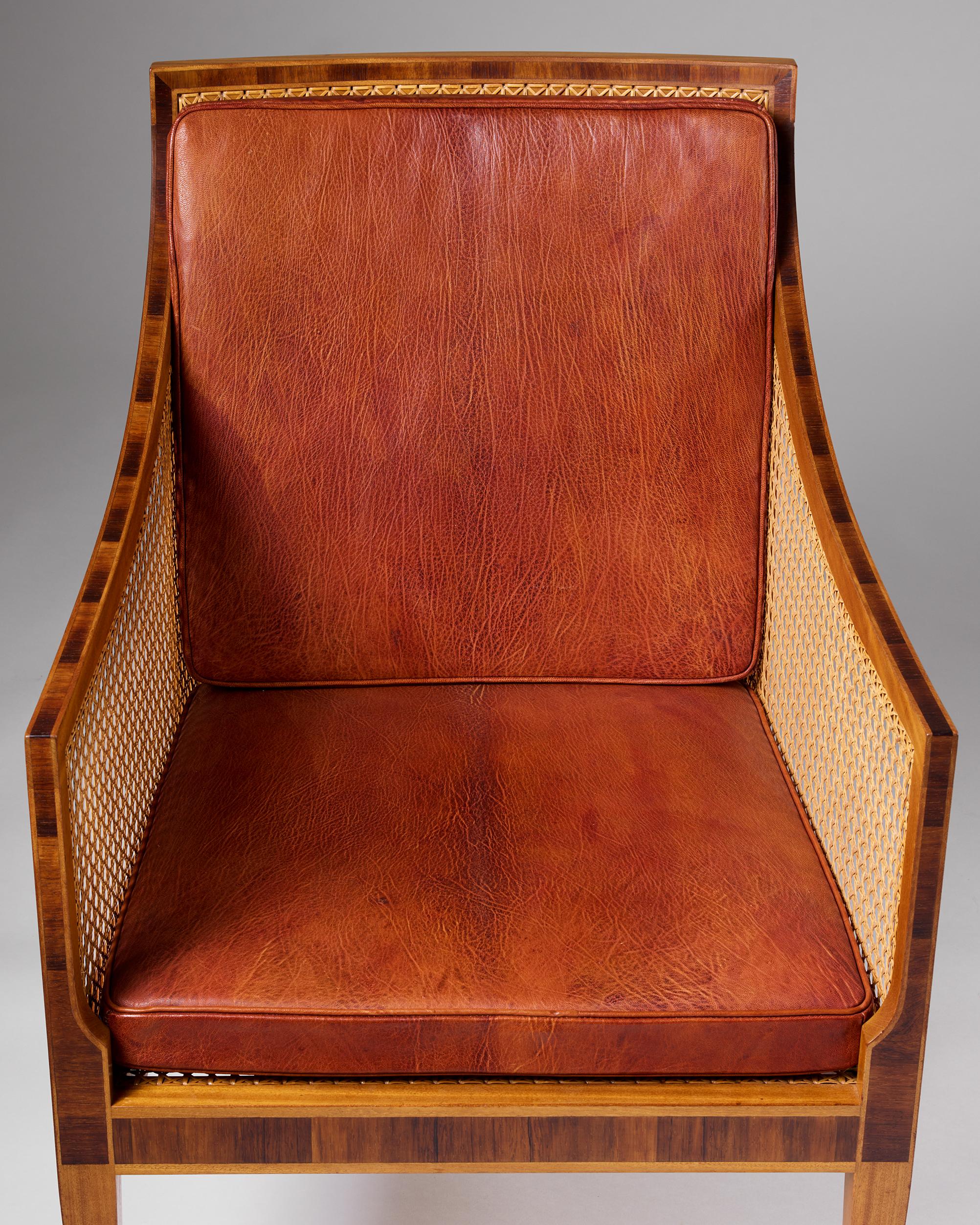 Paire de chaises Bergère conçues par Kaare Klint pour Rud Rasmussen. en vente 3