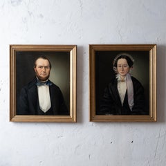 A Pair of Biedermeier Portraits, c.1840