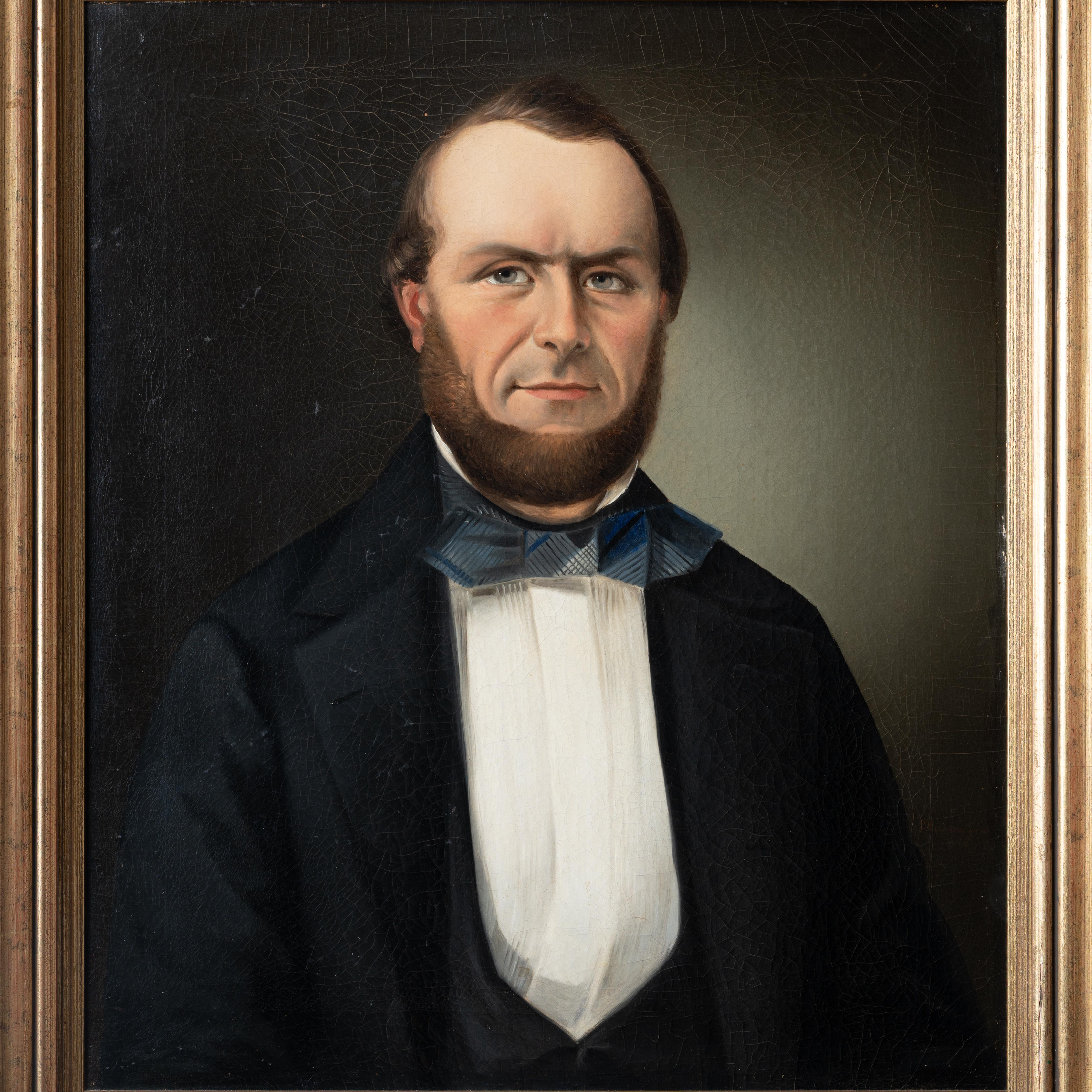 Coppia di ritratti Biedermeier, 1840 ca. in vendita 1