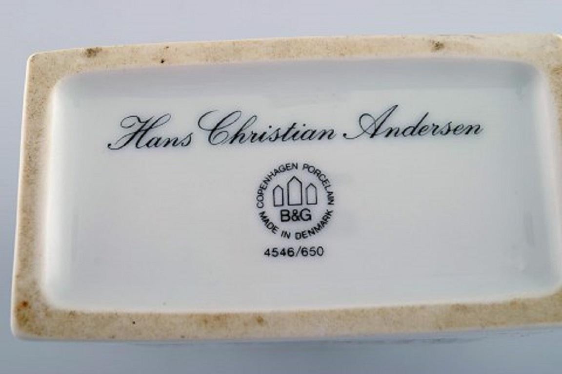 Paire de Bing & Grondahl H.C. Boîtes à thé Andersen en porcelaine en vente 1