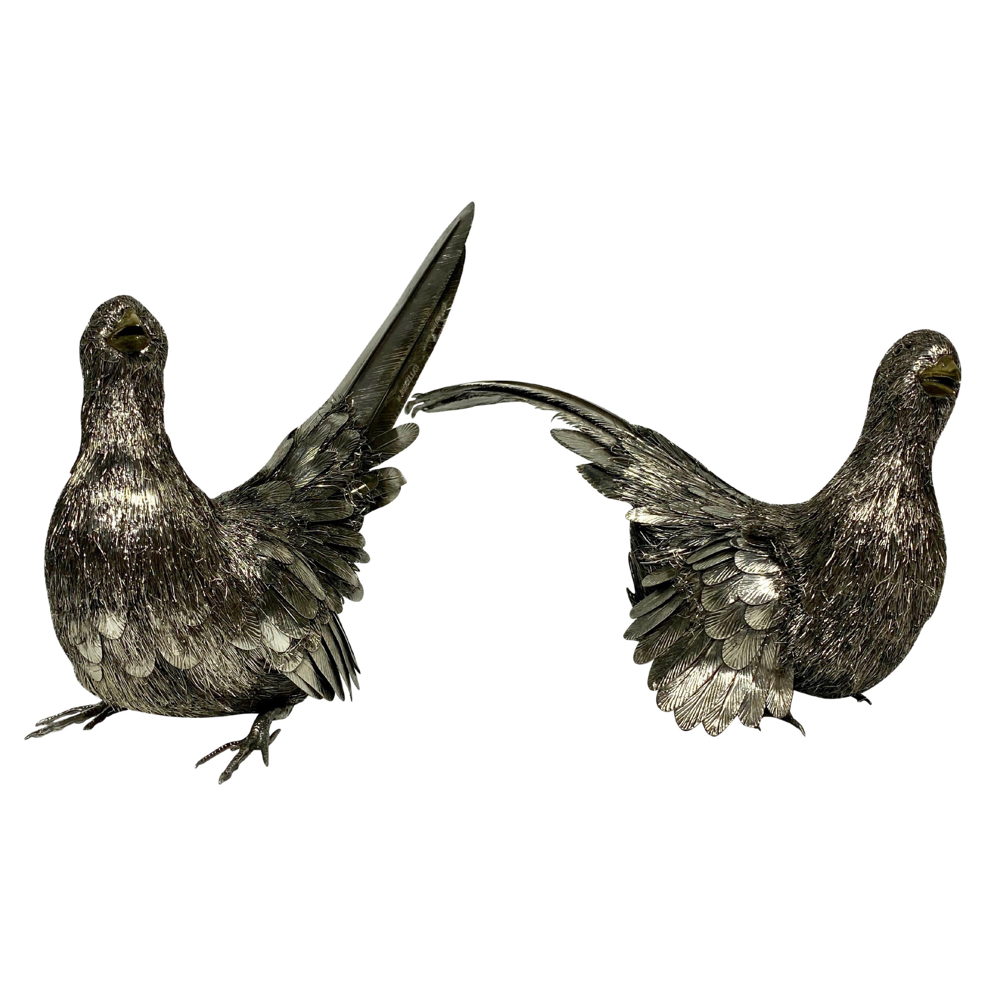 Paire d'oiseaux par Mario Buccellati Circa 1950  en vente