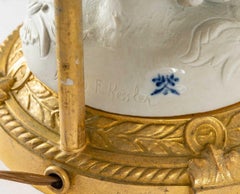 Pair of Biscuit Lamps, Late 19th Century