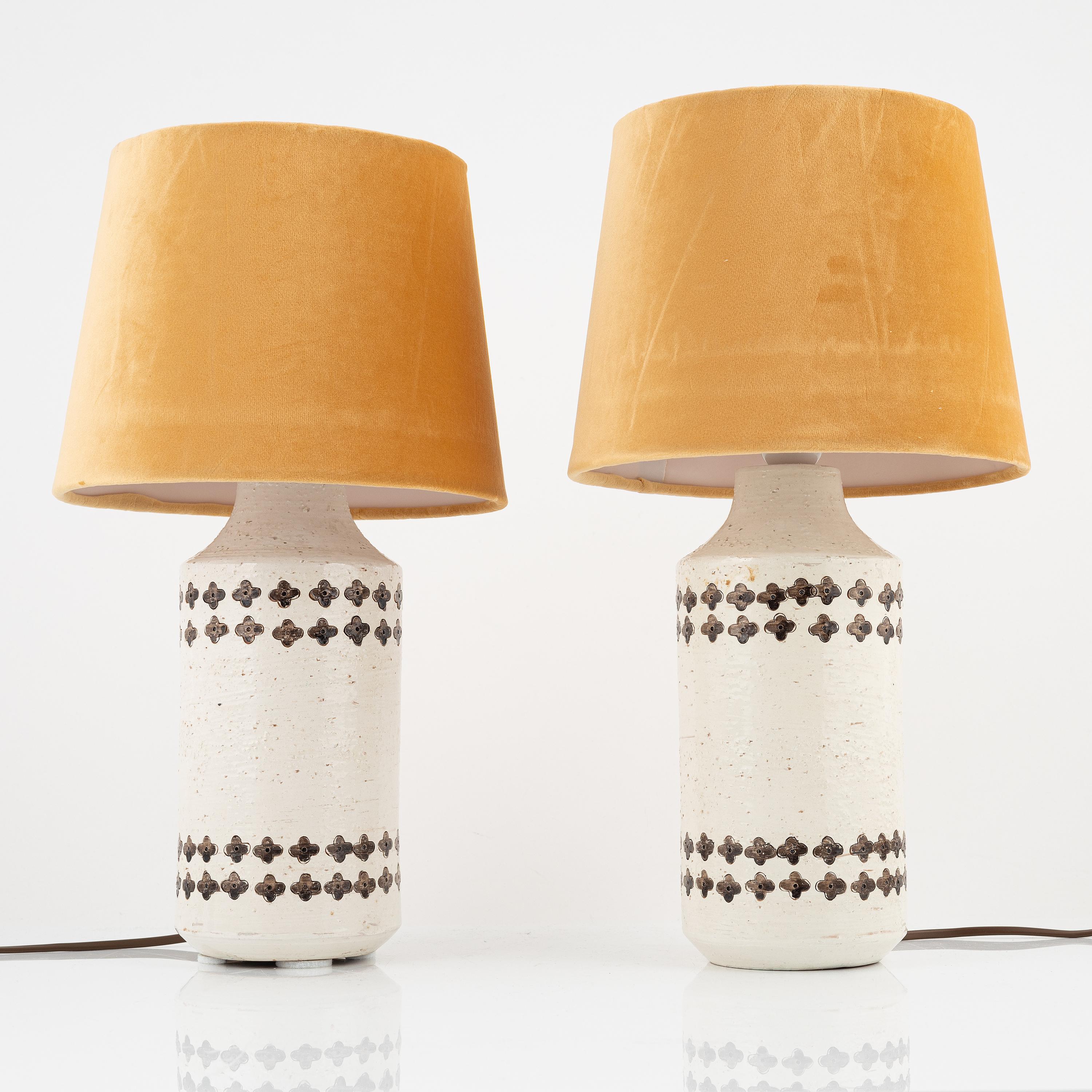 Italian Table lamps by Bitossi a pair Italy, 1970