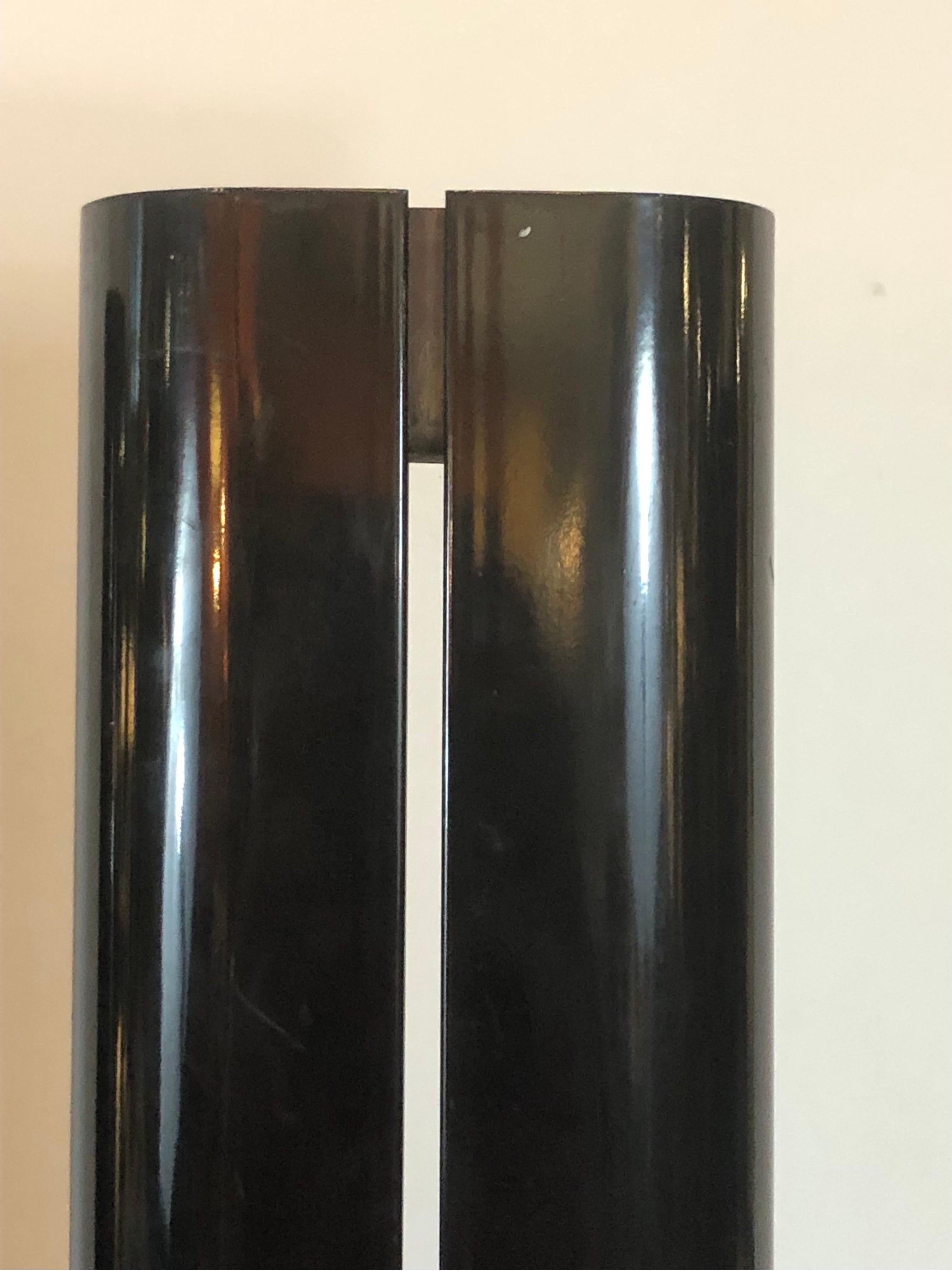 Metal Pair of Black Megaron Lamps by Gianfranco Frattini for Artemide  For Sale