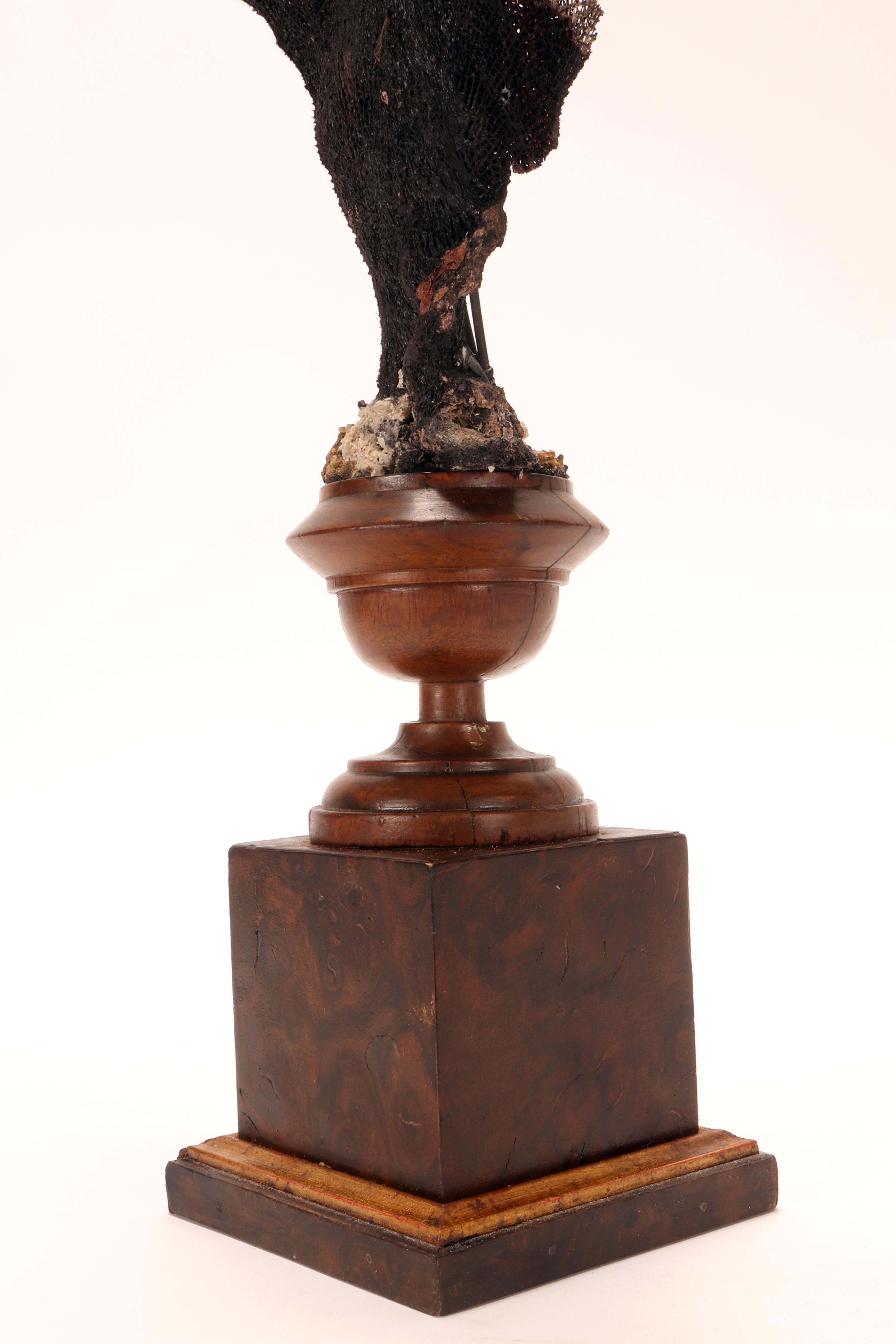 Paire de branches d'éventail noir, Italie, fin du XIXe siècle. en vente 6