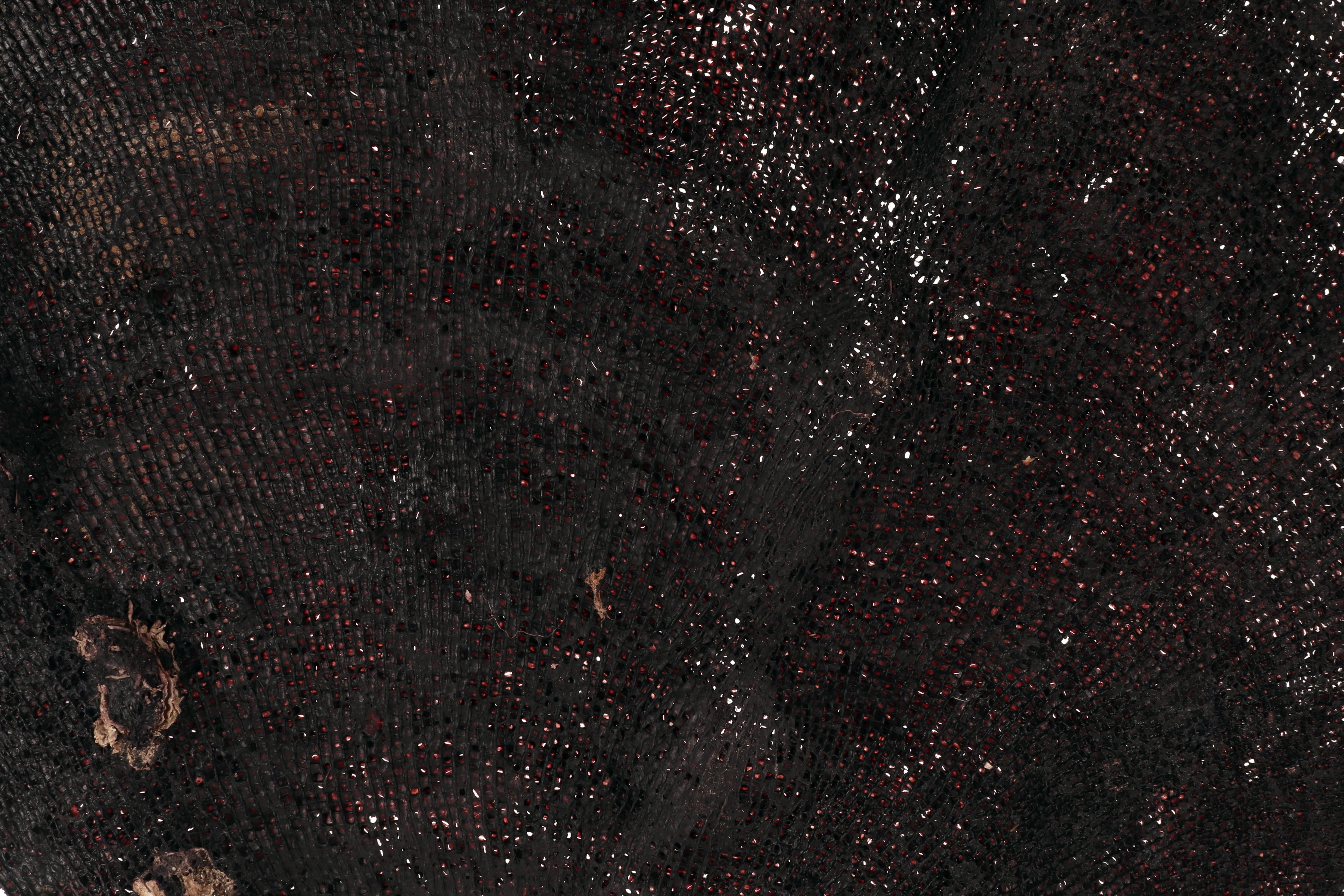 Paire de branches d'éventail noir, Italie, fin du XIXe siècle. en vente 7