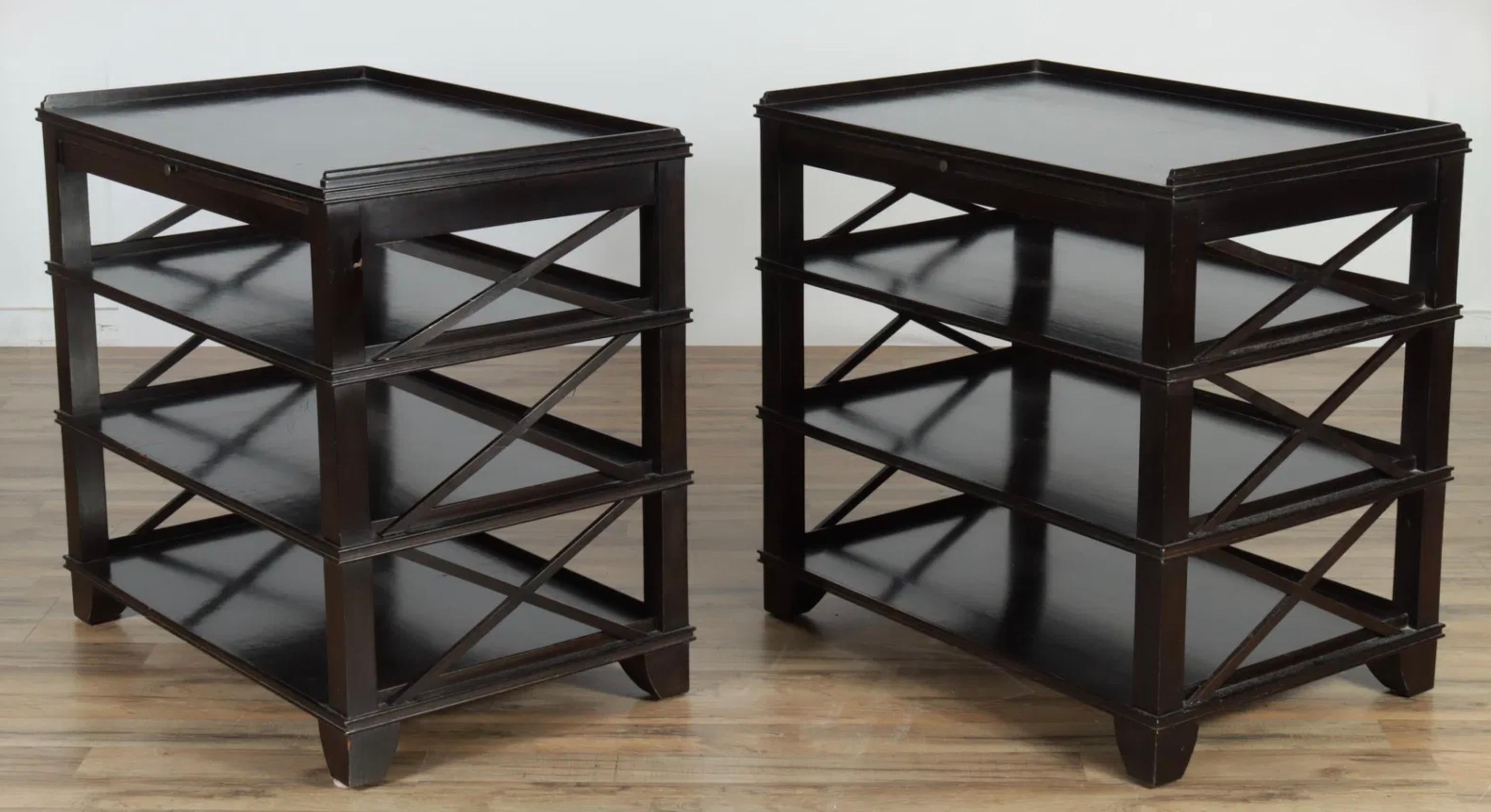 Introducing the elegant Rose Tarlow Bookstand, a beautifully crafted piece that seamlessly blends functionality with timeless design. This exquisite bookstand features a convenient pullout shelf, ideal for easy access to your favorite books or