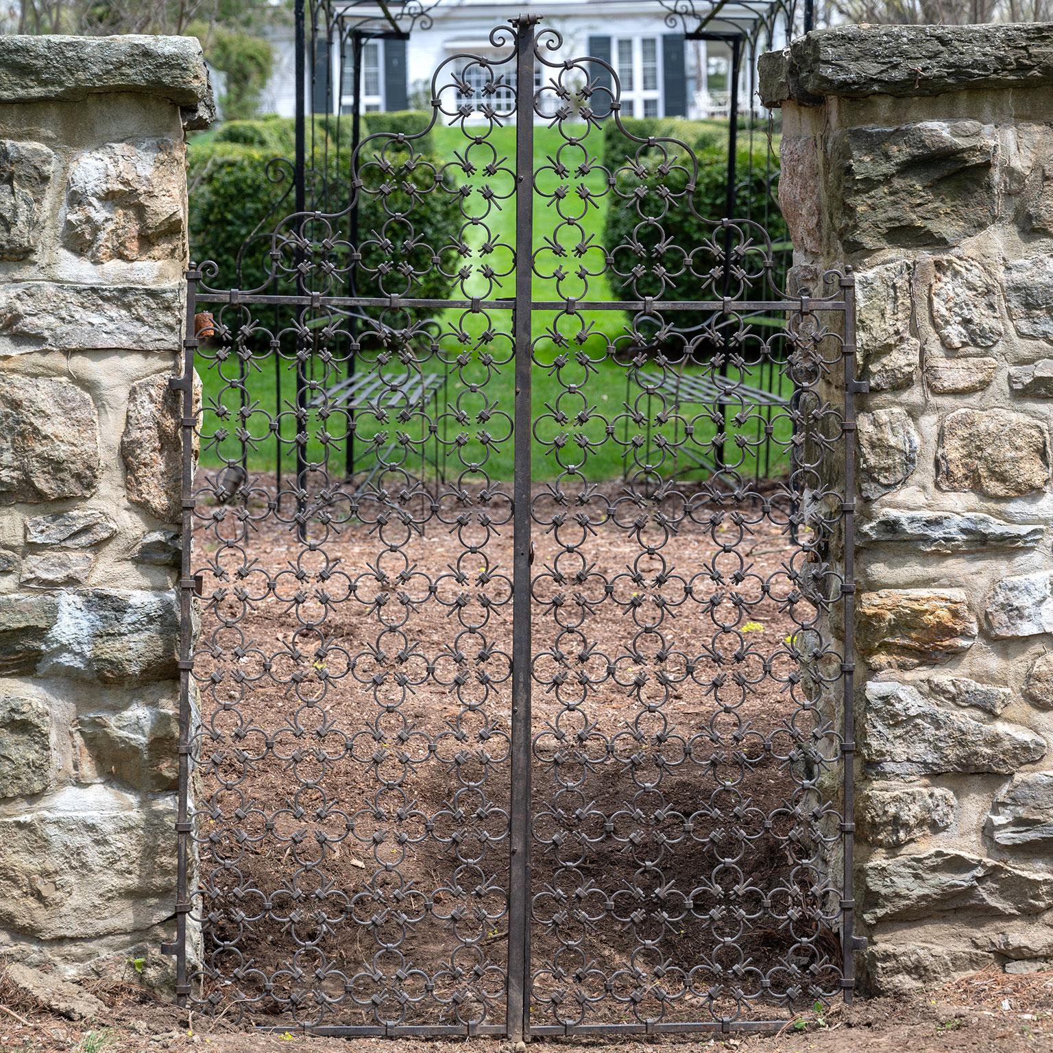 black wrought iron gates