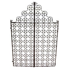 Pair of Black Wrought-Iron Gates