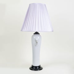 A Pair of Blanc de Chine Porcelain Table Lamps