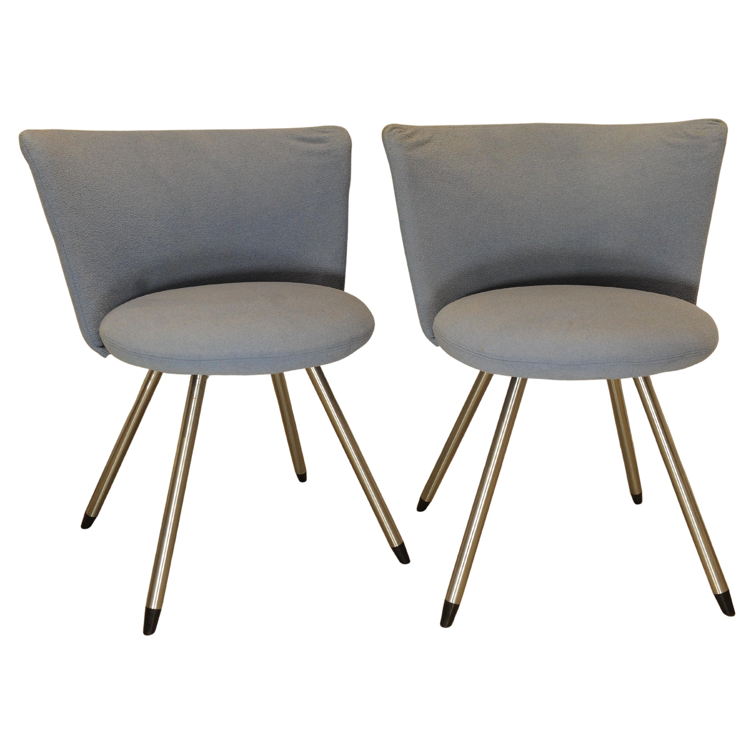 Paire de chaises de cocktail bleues modèle Ej11 d'Erik Jorgensen Bon état - En vente à Reading, Berkshire