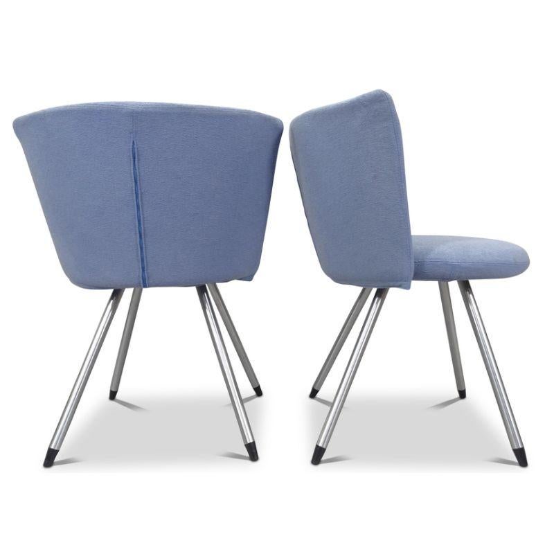 A Pair of Blue Cocktail Chair Model EJ11 by Esteemed Designer Team Foersom & Hiort-Lorenzen By Danish Brand Erik Jorgensen

Designers: Johannes Foersom and Peter Hiort-Lorenzen (MDD) are two of Scandinavia’s most renowned and successful furniture
