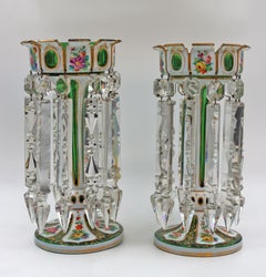Pair of Bohemian Сrystal Pineapple Holders