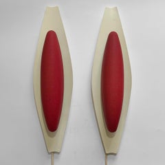 A pair of Böhlmarks modernist wall lamps 8787, Scandinavian design, Sweden 1950s