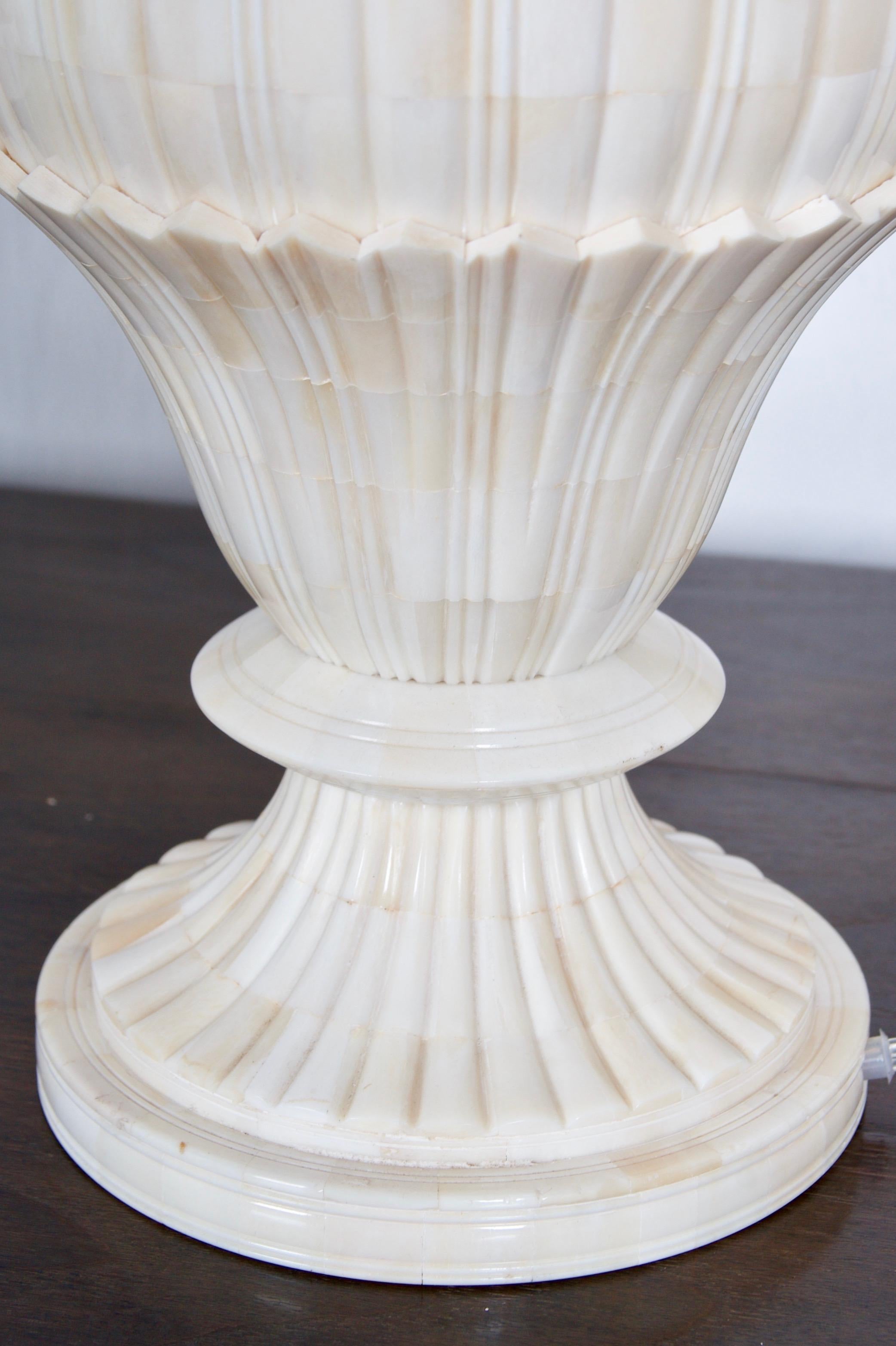 A pair of Bone Inlay Table Lamps 6