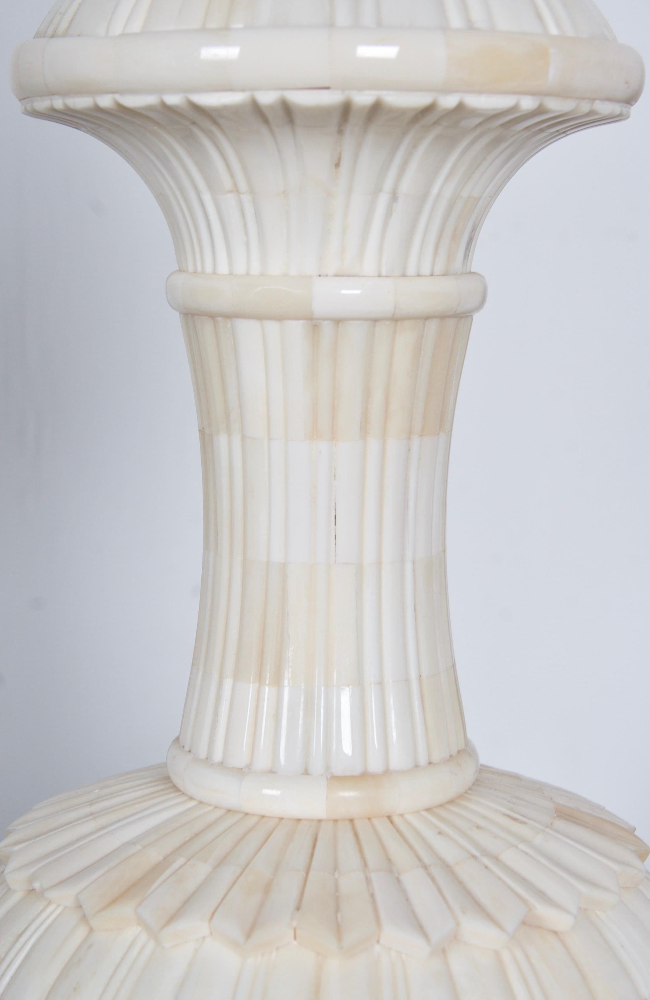A pair of Bone Inlay Table Lamps 7