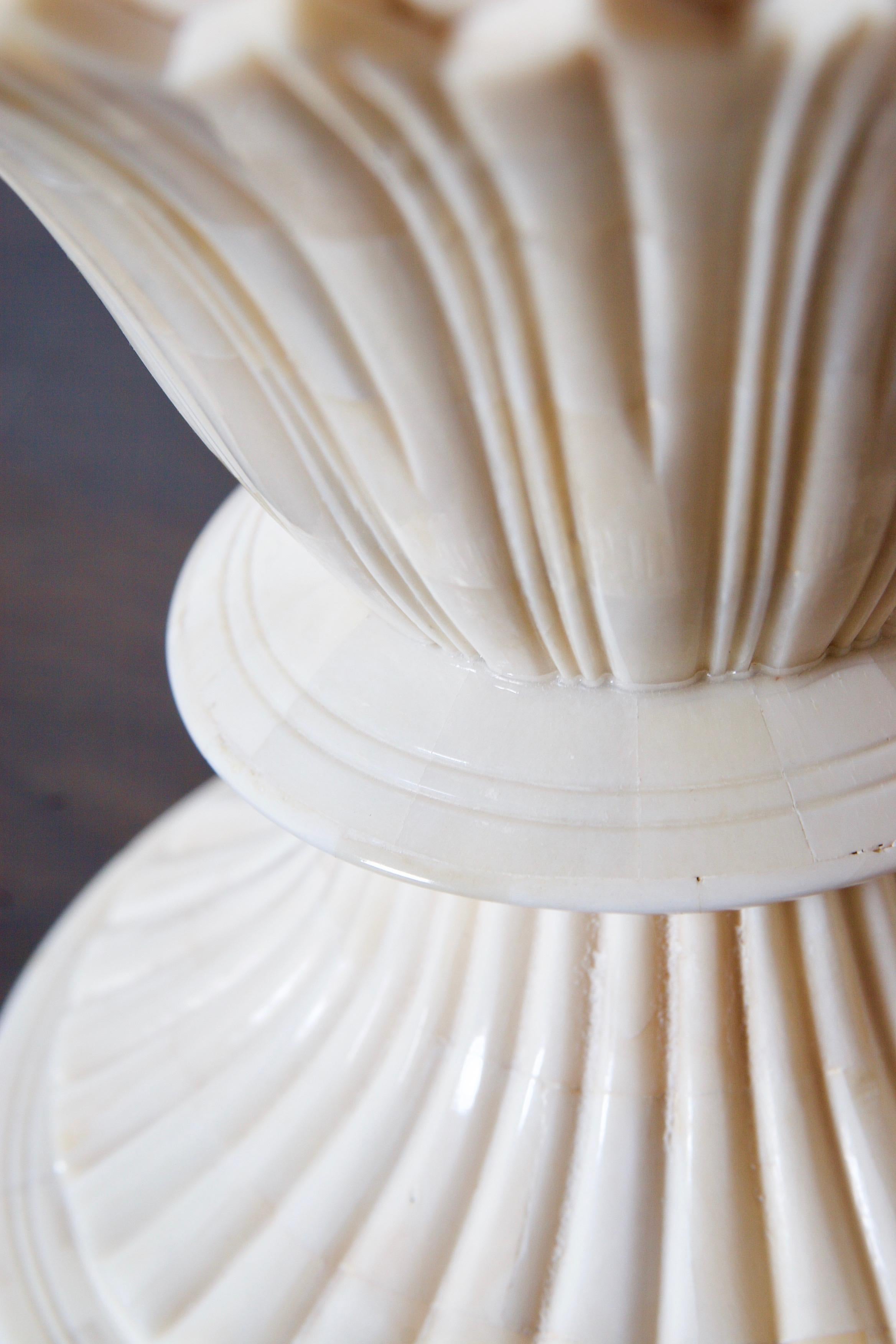 A pair of Bone Inlay Table Lamps 8