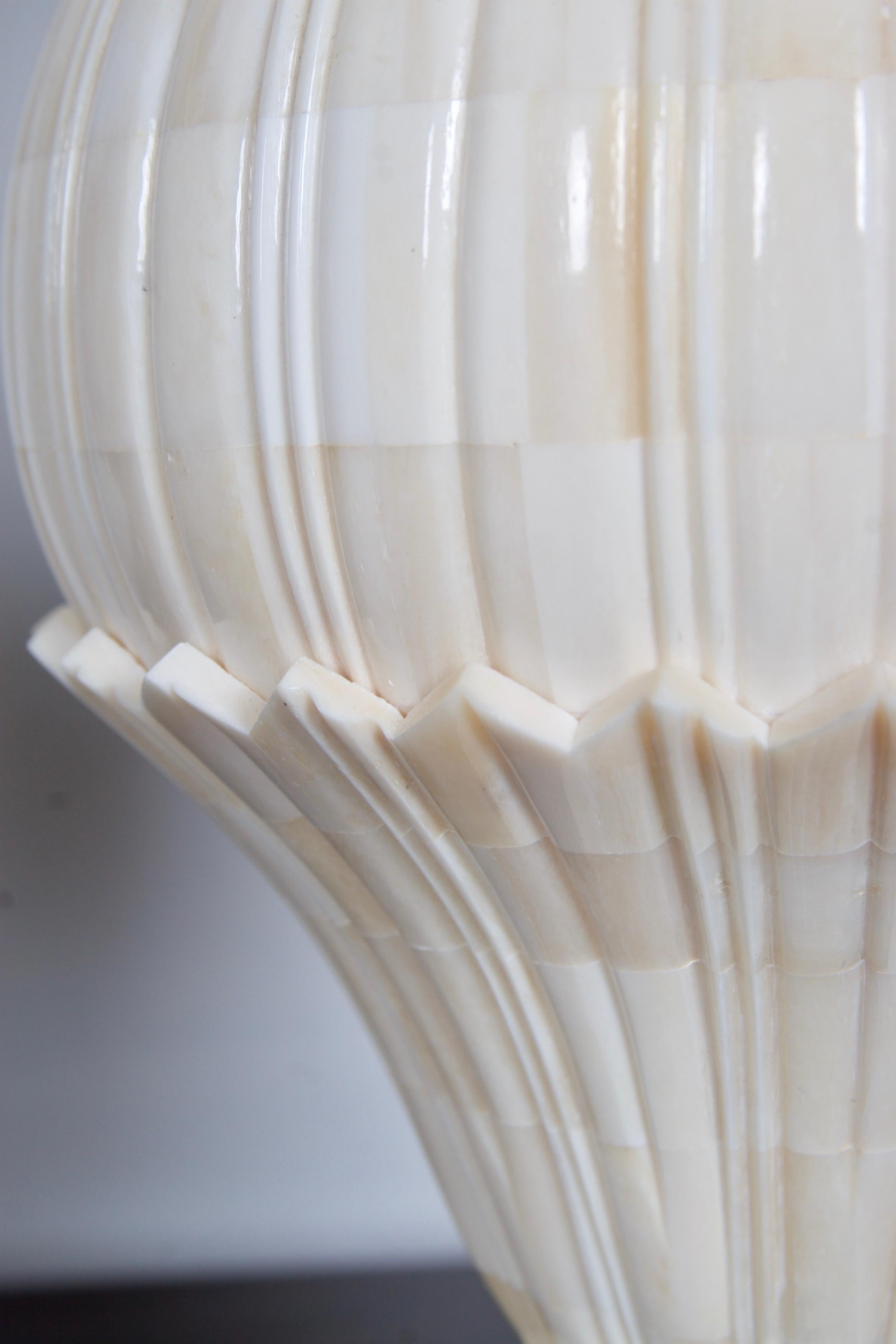 A pair of Bone Inlay Table Lamps 10