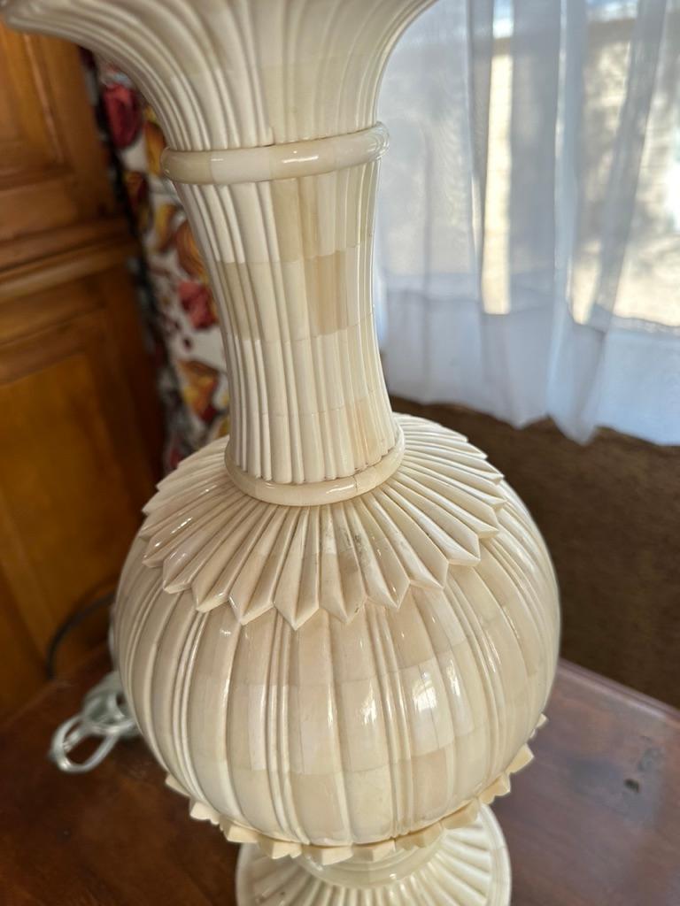 A pair of Bone Inlay Table Lamps 1