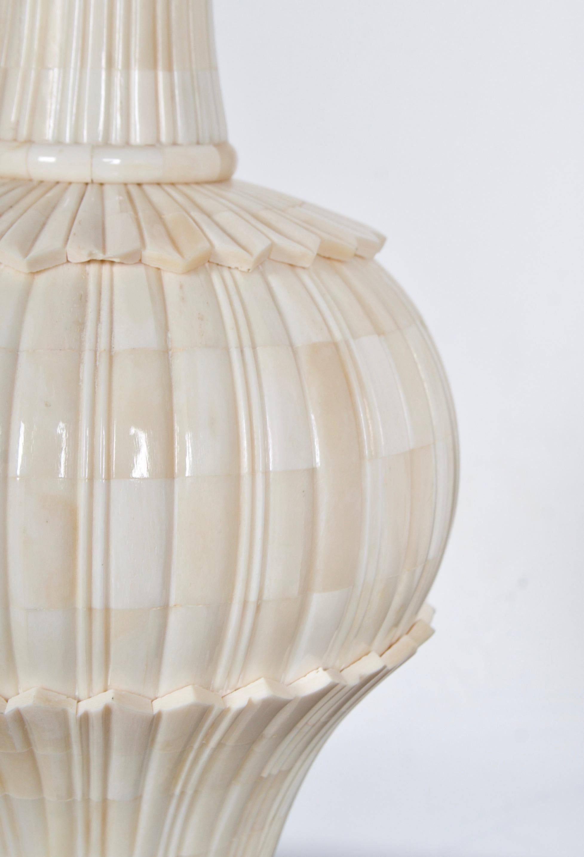 A pair of Bone Inlay Table Lamps 2