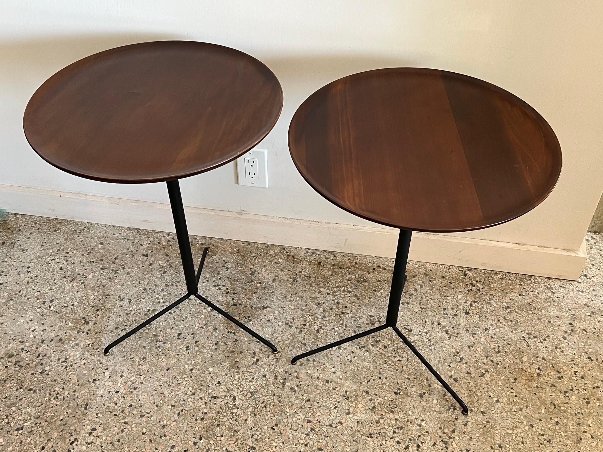 Pair of Borsani Style Gueridons In Good Condition For Sale In St.Petersburg, FL