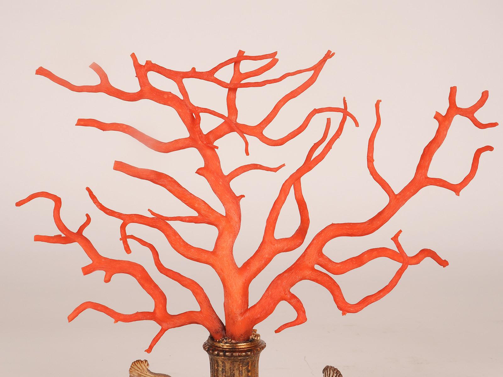A pair of branches of Mediterranean red coral (Corallium Rubrum), Sicily 1790 In Good Condition For Sale In Milan, IT