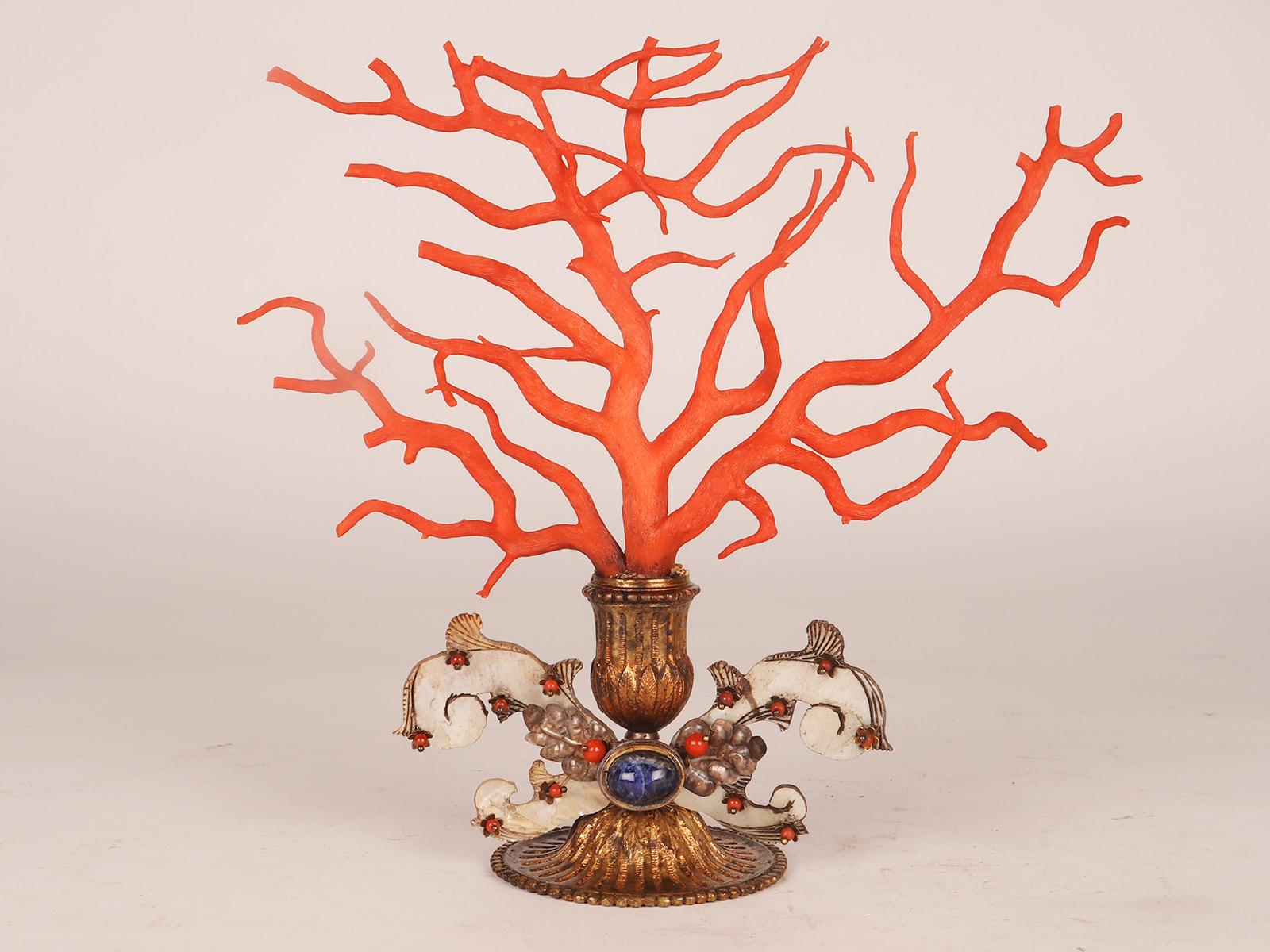 Late 18th Century A pair of branches of Mediterranean red coral (Corallium Rubrum), Sicily 1790 For Sale