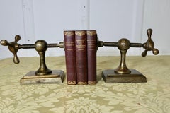 A Pair of Brass Book Press Screw Bookends