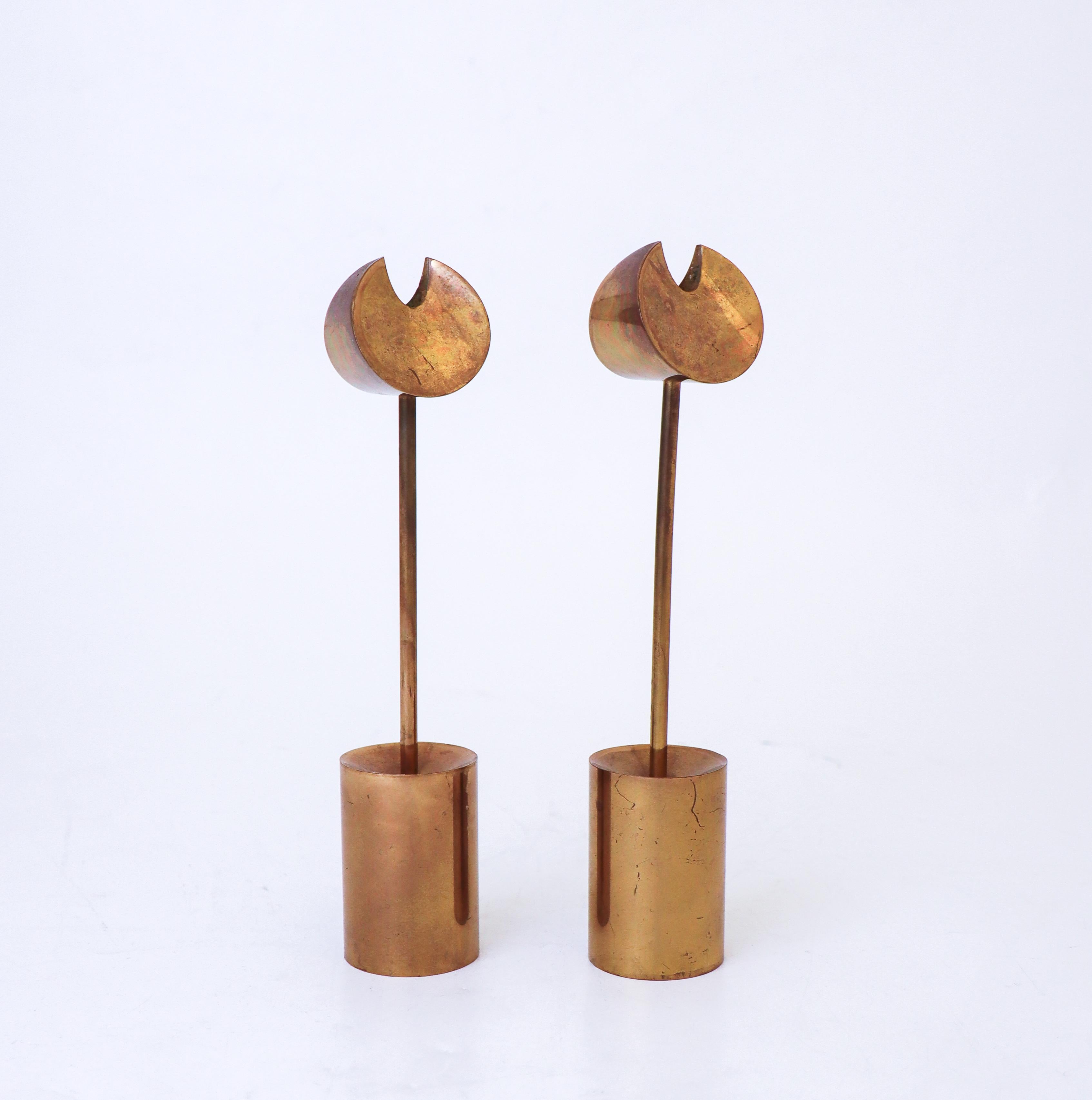 A pair of Brass Candlesticks - 
