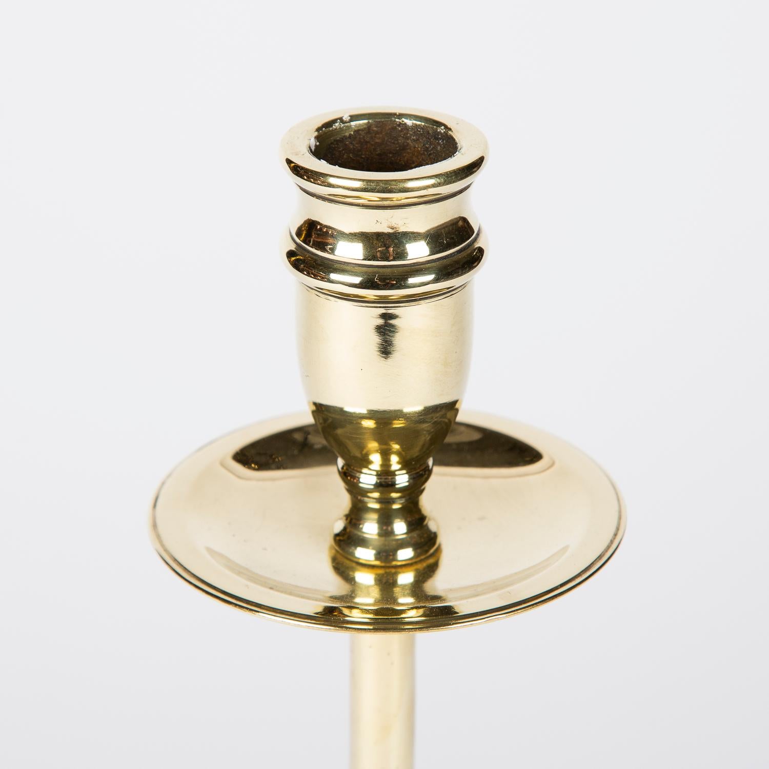 Pair of Brass Candlesticks, circa 1900 In Good Condition For Sale In London, GB