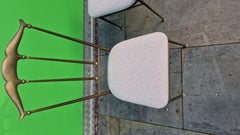 A. Pair of Brass chairs attr. to Maison Jansen 1950