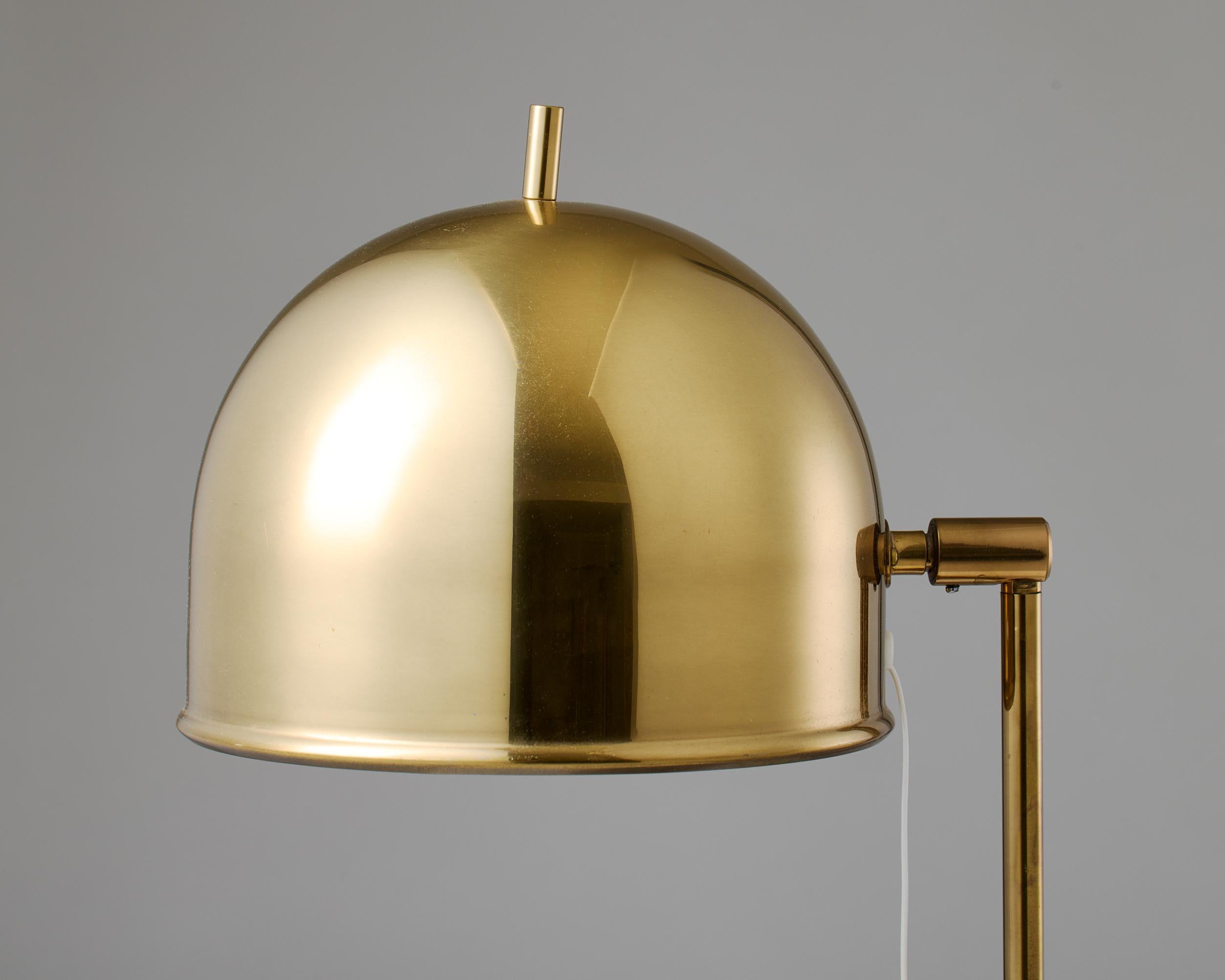 Paire de lampes de table en laiton, modèle 