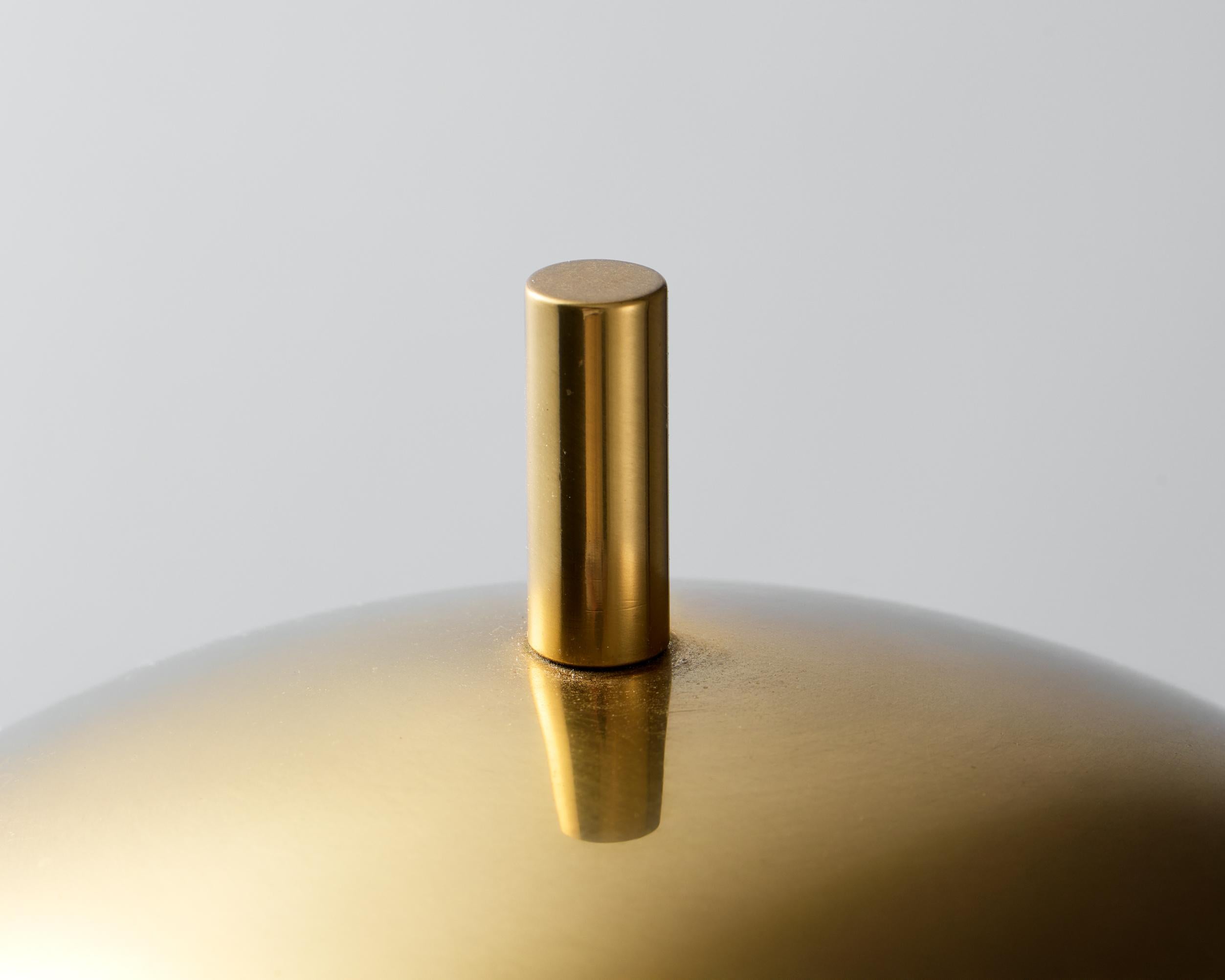 Paire de lampes de table en laiton, modèle 