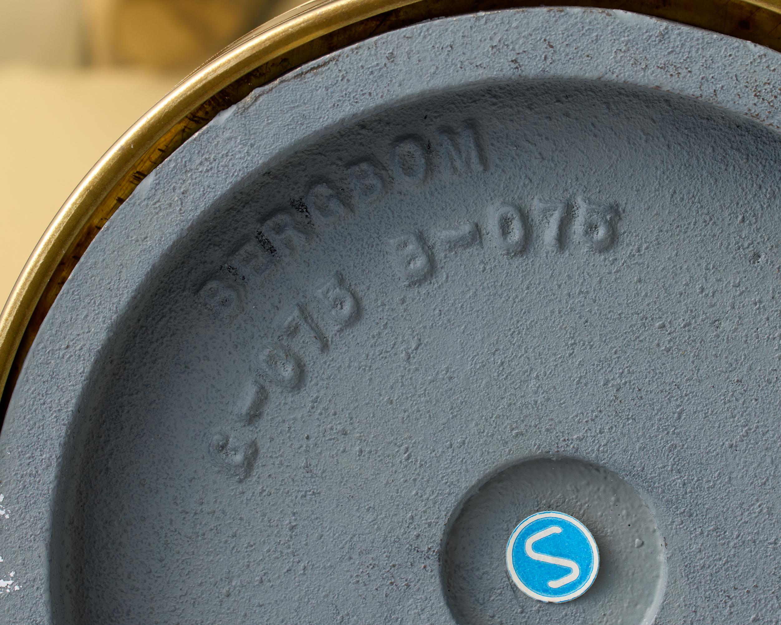 Paire de lampes de table en laiton, modèle 