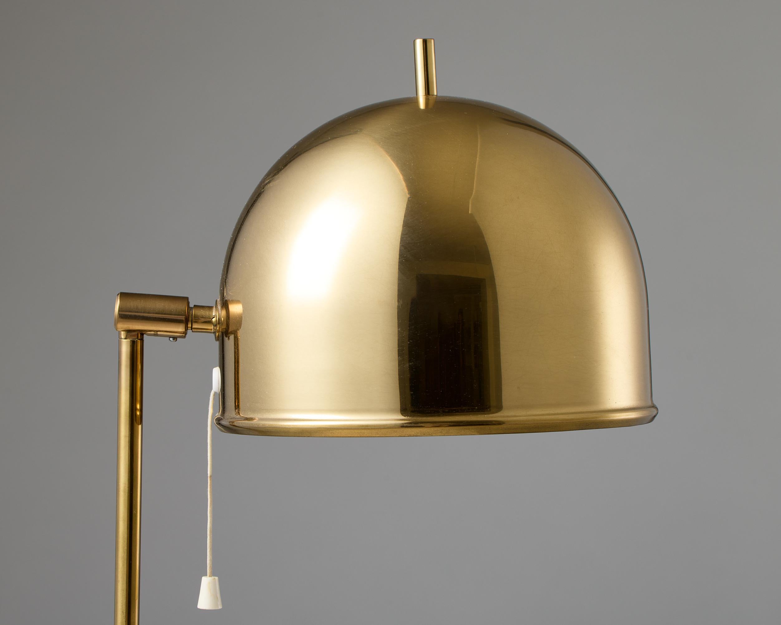 Paire de lampes de table en laiton, modèle 