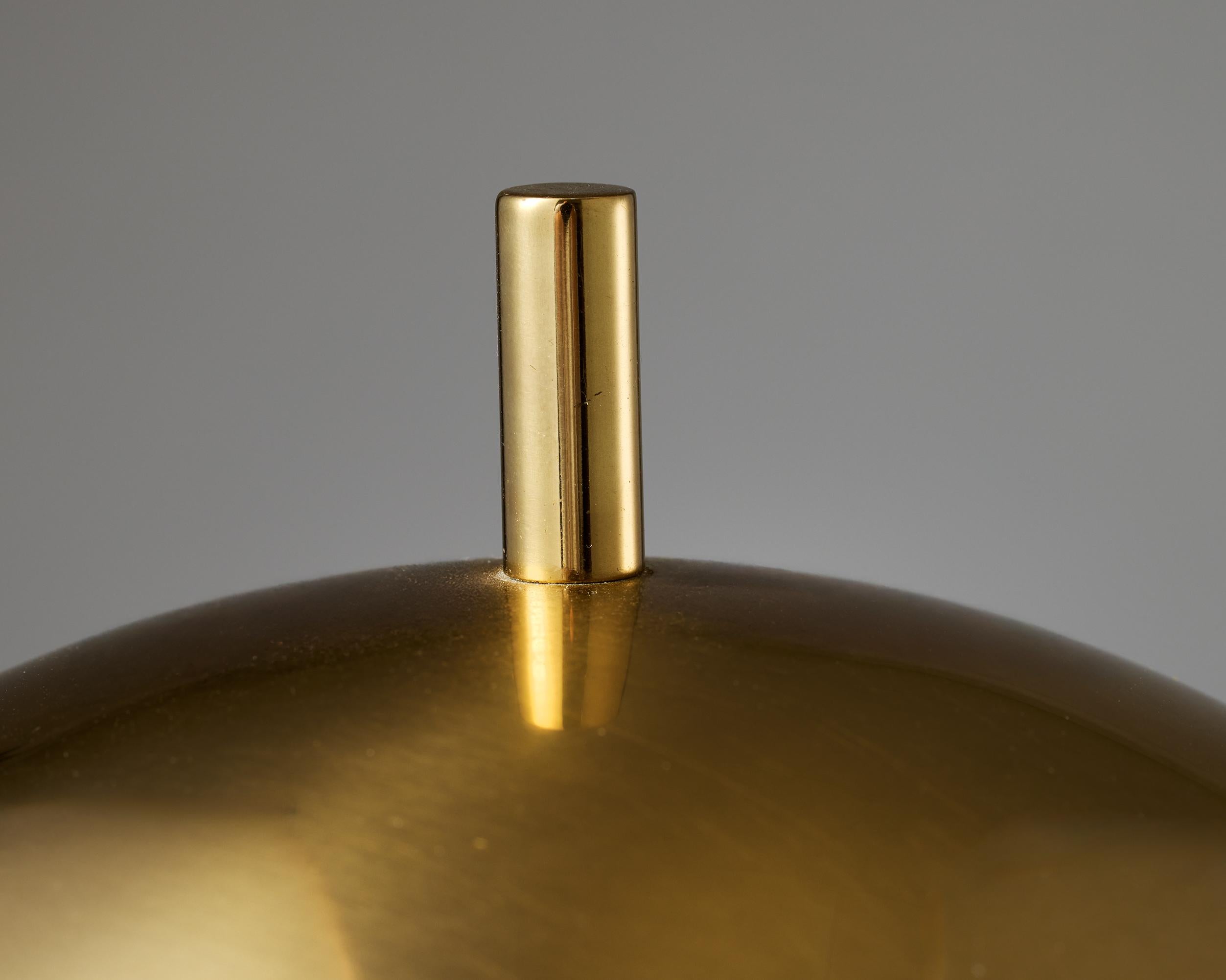 Fin du 20e siècle Paire de lampes de table en laiton, modèle 