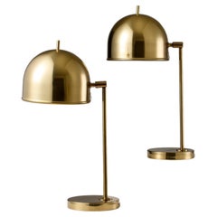 Paire de lampes de table en laiton, modèle "B-075" par Eje Ahlgren pour Bergboms.
