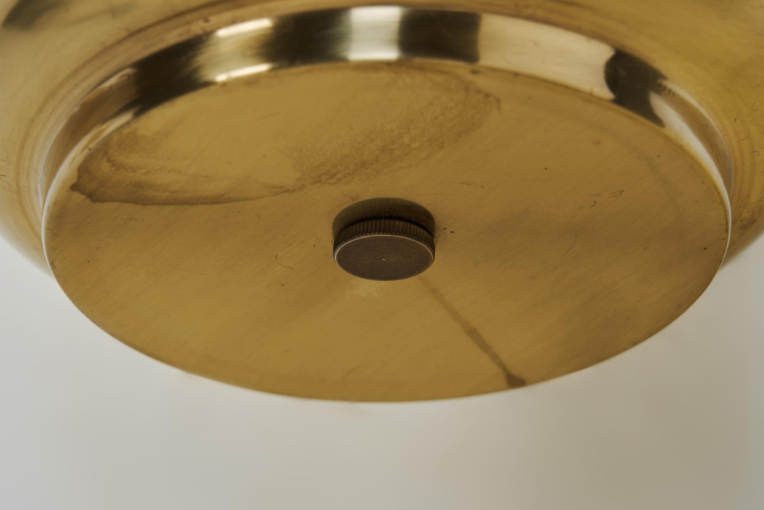 A Pair of Brass Wall Lamps by Kai Ruokonen for Lynx Ltd, Finland 1970s 13