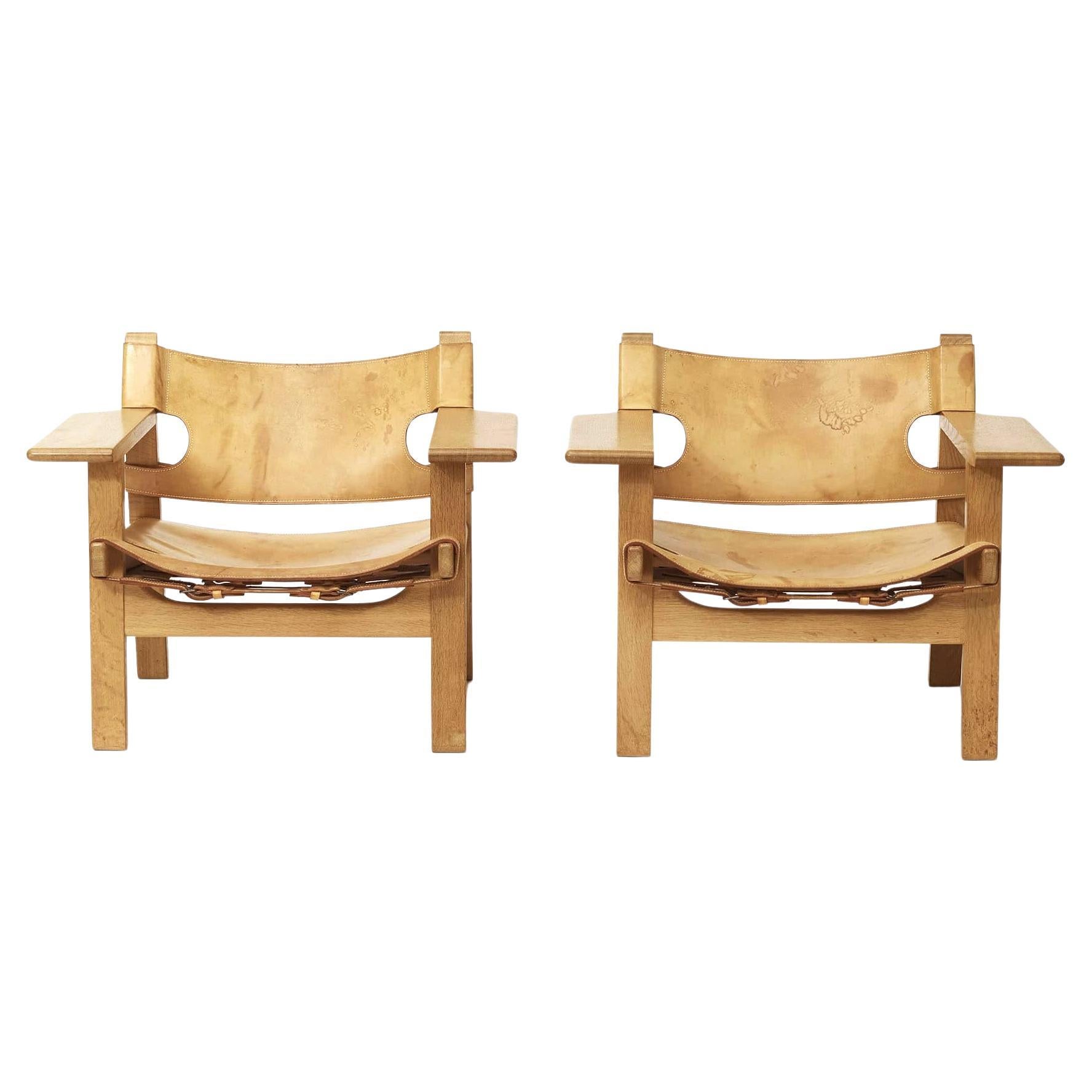 A Pair of Børge Mogensen 'The Spanish Chair'