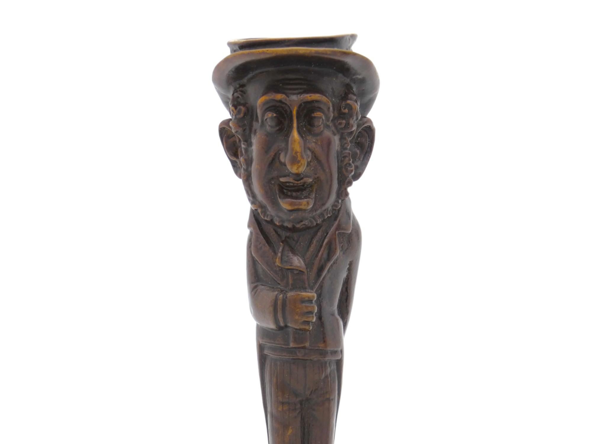 Austriaco Coppia di candelabri antisemiti in bronzo, Vienna, 1880 ca. in vendita