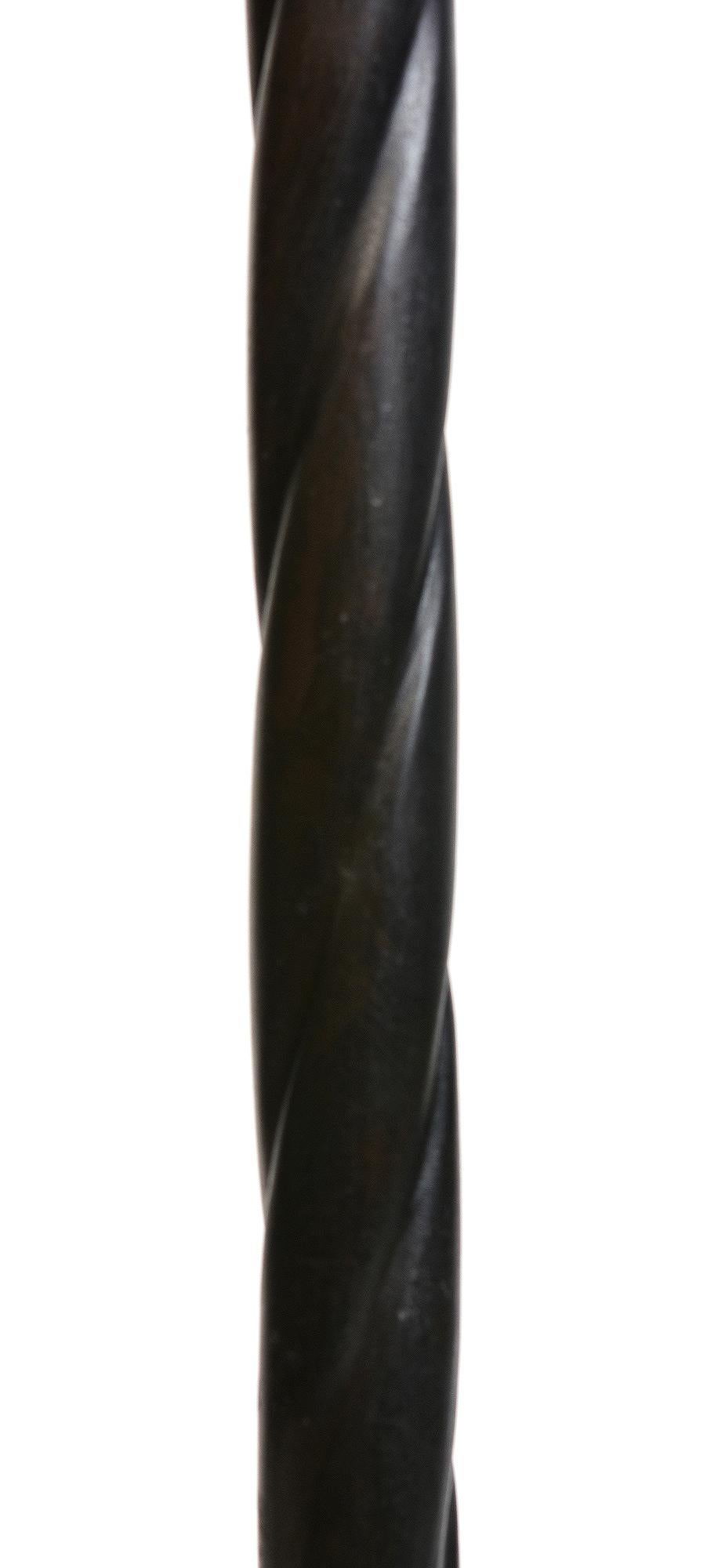 Contemporary A Pair of Bronze Candlesticks For Sale