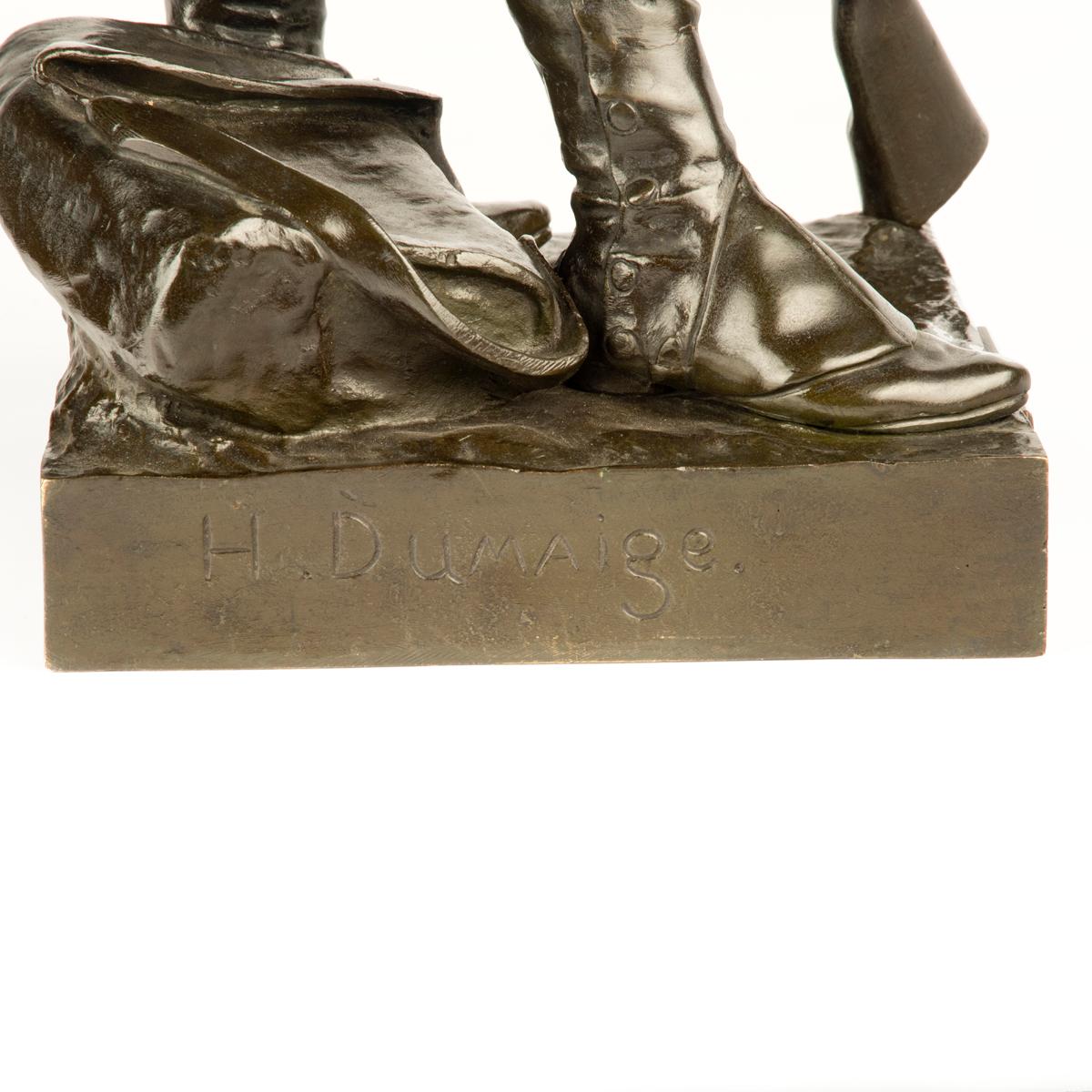 Late 19th Century Pair of Bronze Figures Entitled ‘Avant Le Combat’ and ‘Après Le Combat’ For Sale