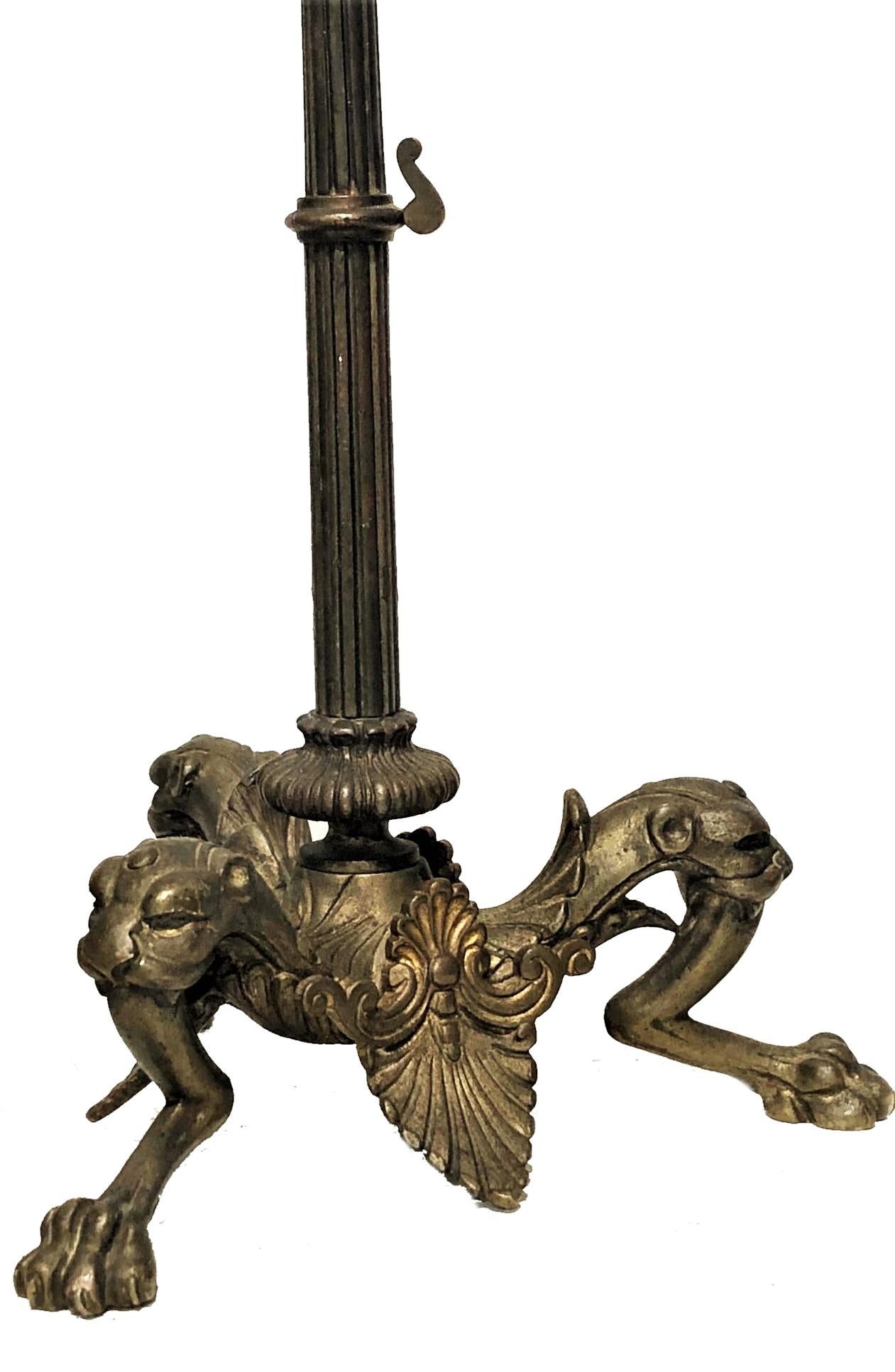 A Pair of Bronze Neoclassical Grand Tour Candelabras, Late 19th Century For Sale 2